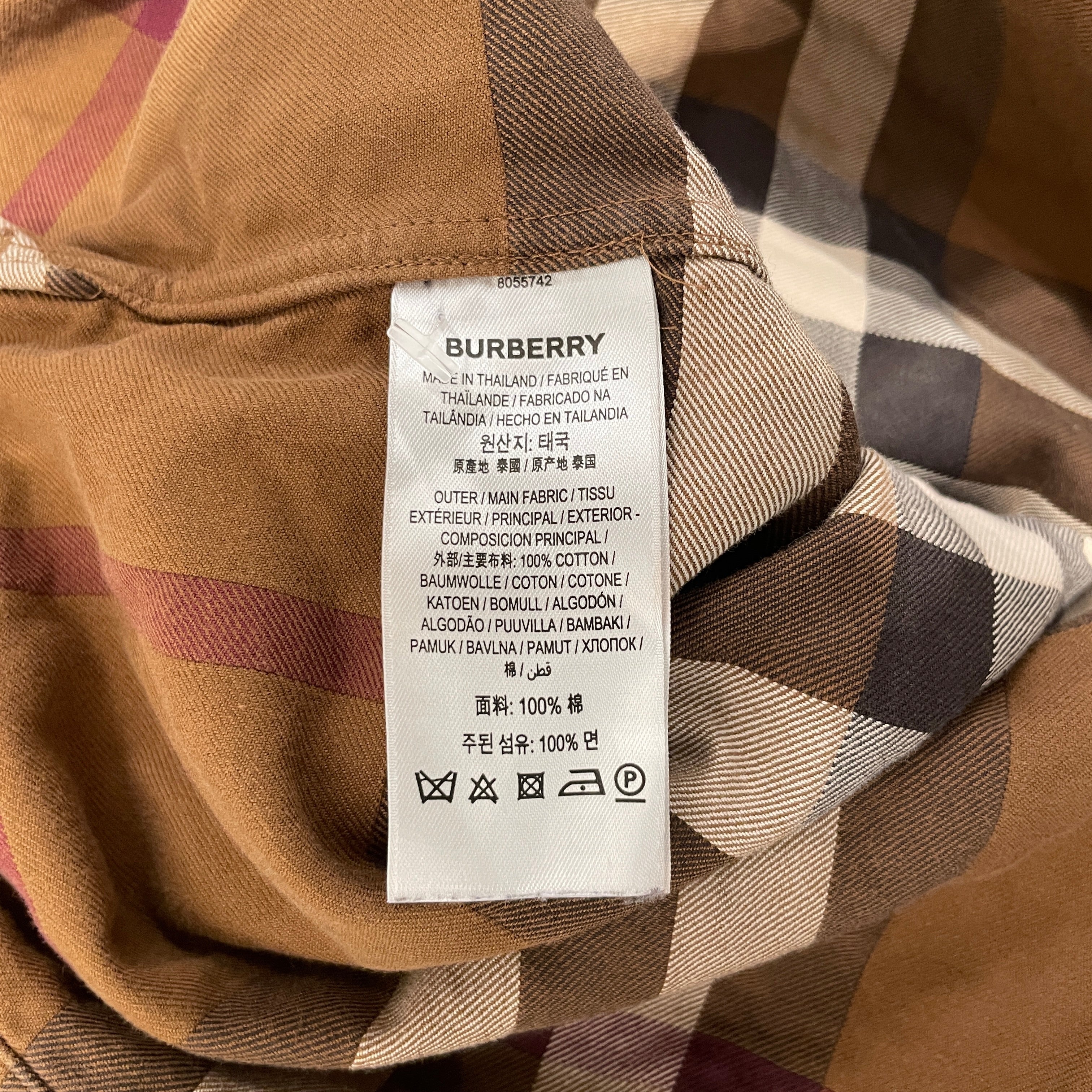 BURBERRY LONDON/LS Shirt/M/Cotton/BRW/ view 4