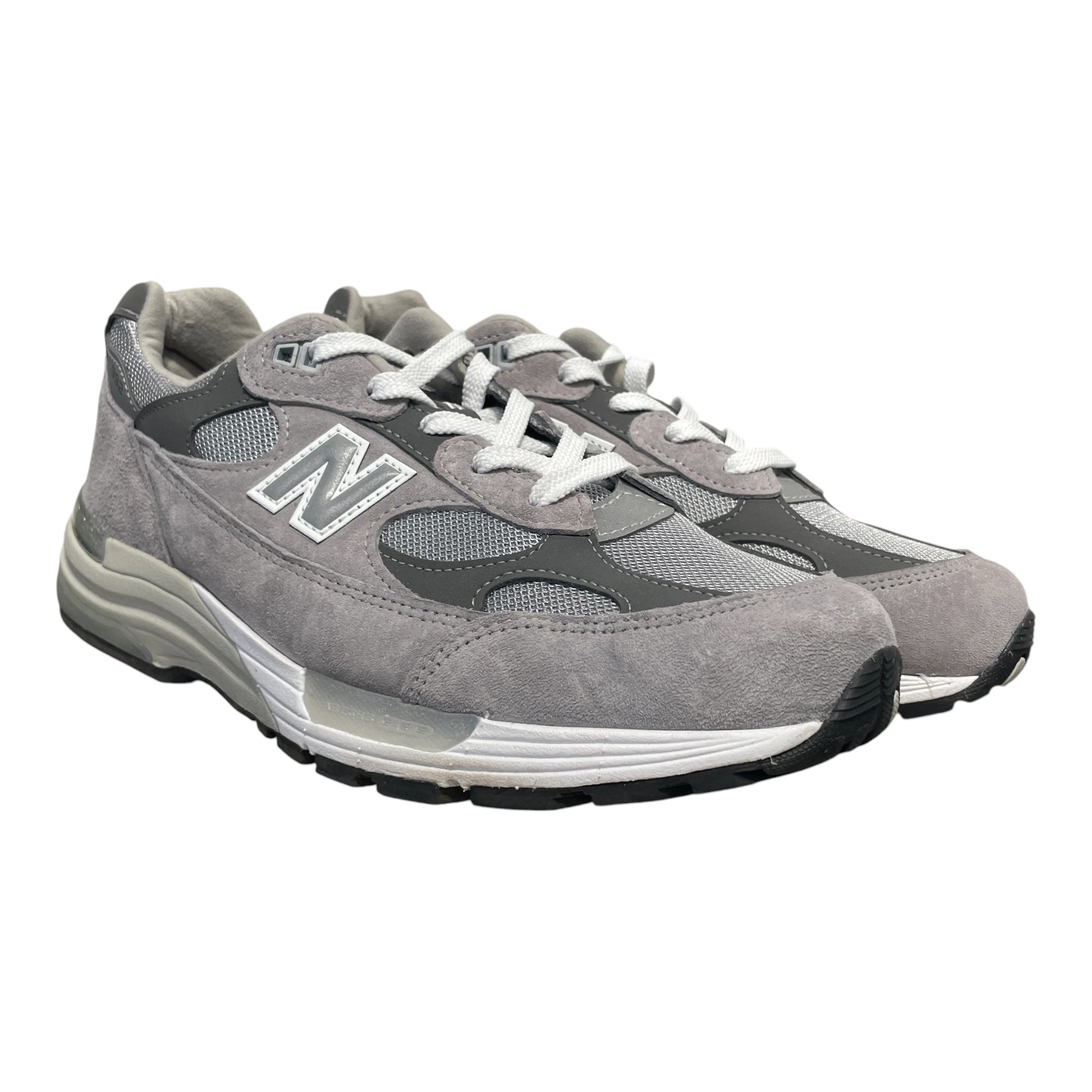 NEW BALANCE/Low-Sneakers/US 10.5/Suede/GRY/992usa view 1