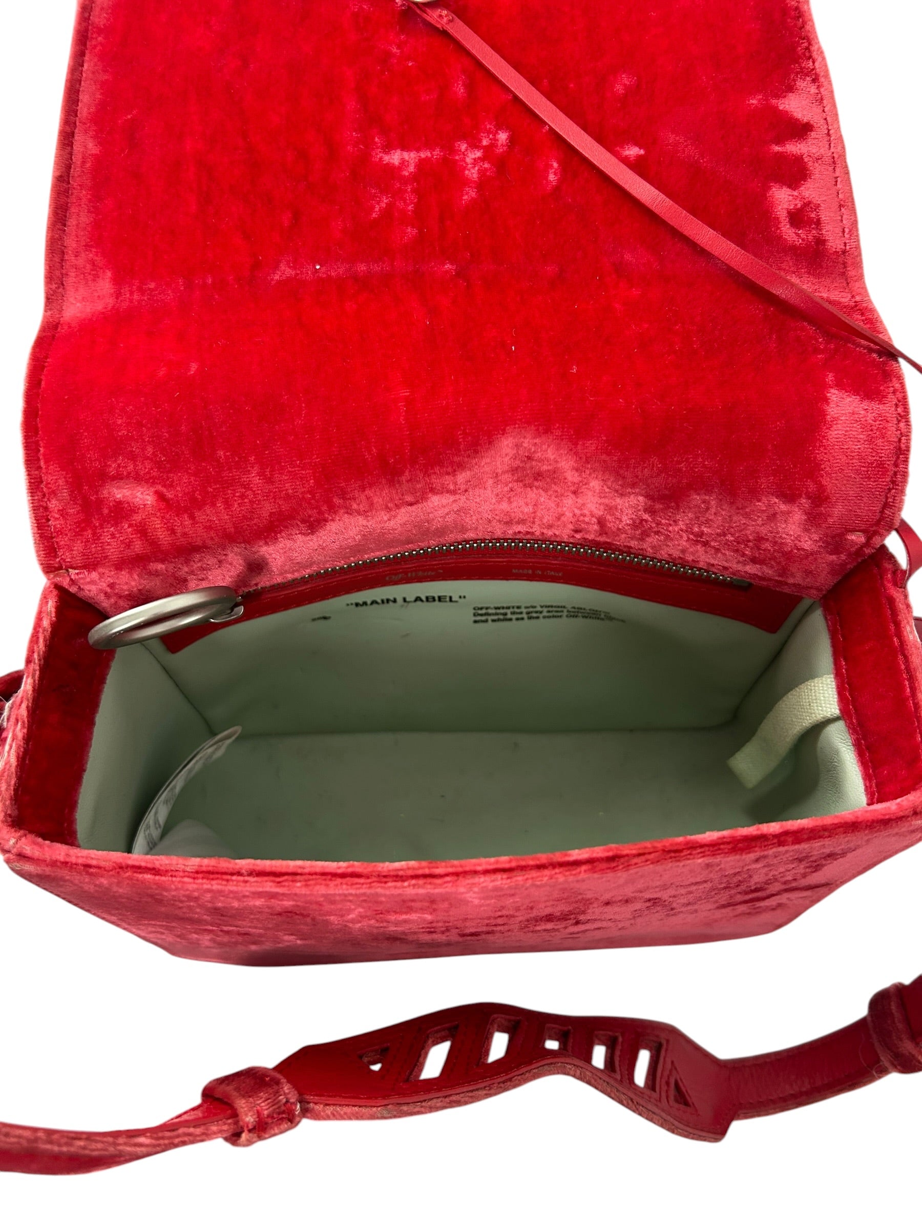 OFF-WHITE/Bag/Cotton/RED/VELVET, YELLOW STRAP view 5