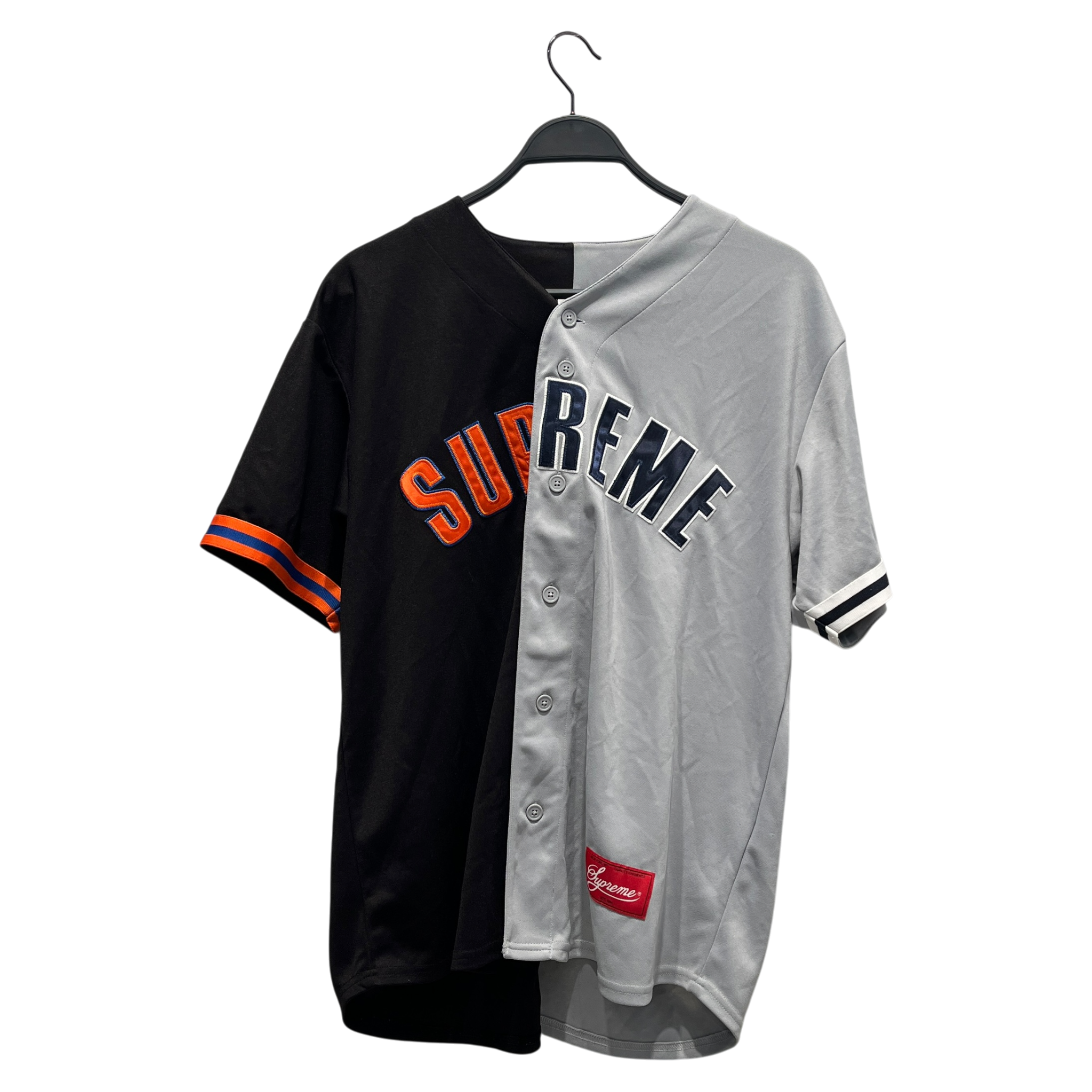 Supreme/T-Shirt/L/Cotton/MLT/gray/black dont hate baseball view 1