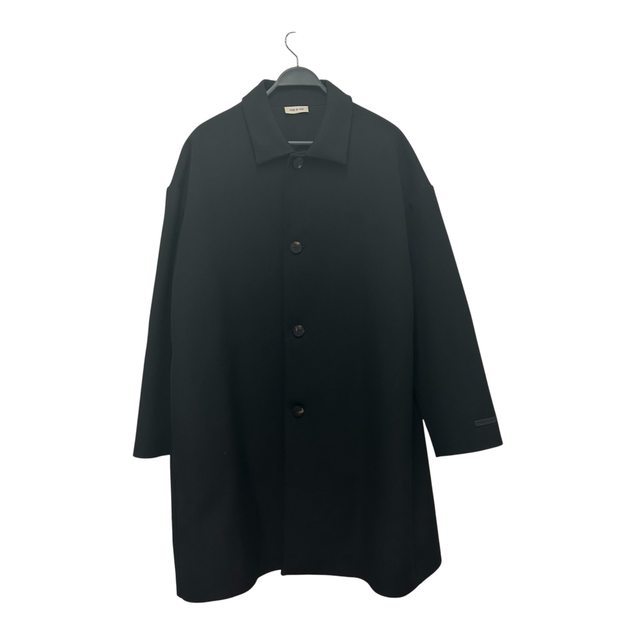 FEAR OF GOD/Trench Coat/L/Wool/BLK/eternal twill coat view 1