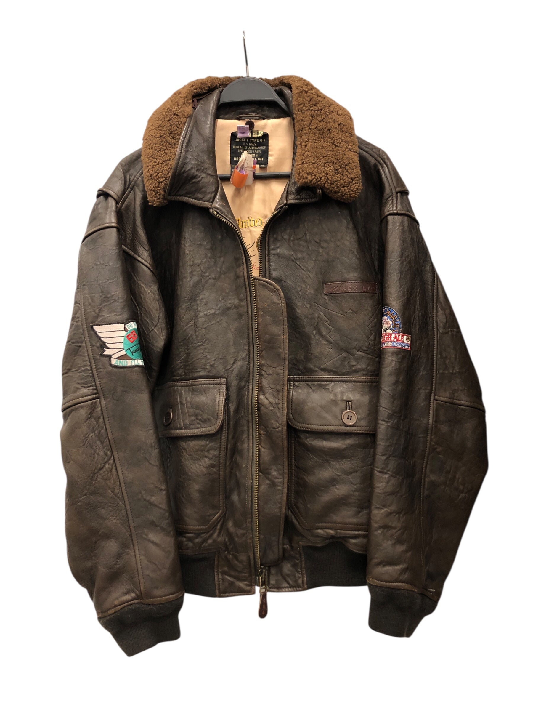 AVIREX/Flight Jkt/XL/Leather/BRW/"CHILKOOT CHARLIES" view 1