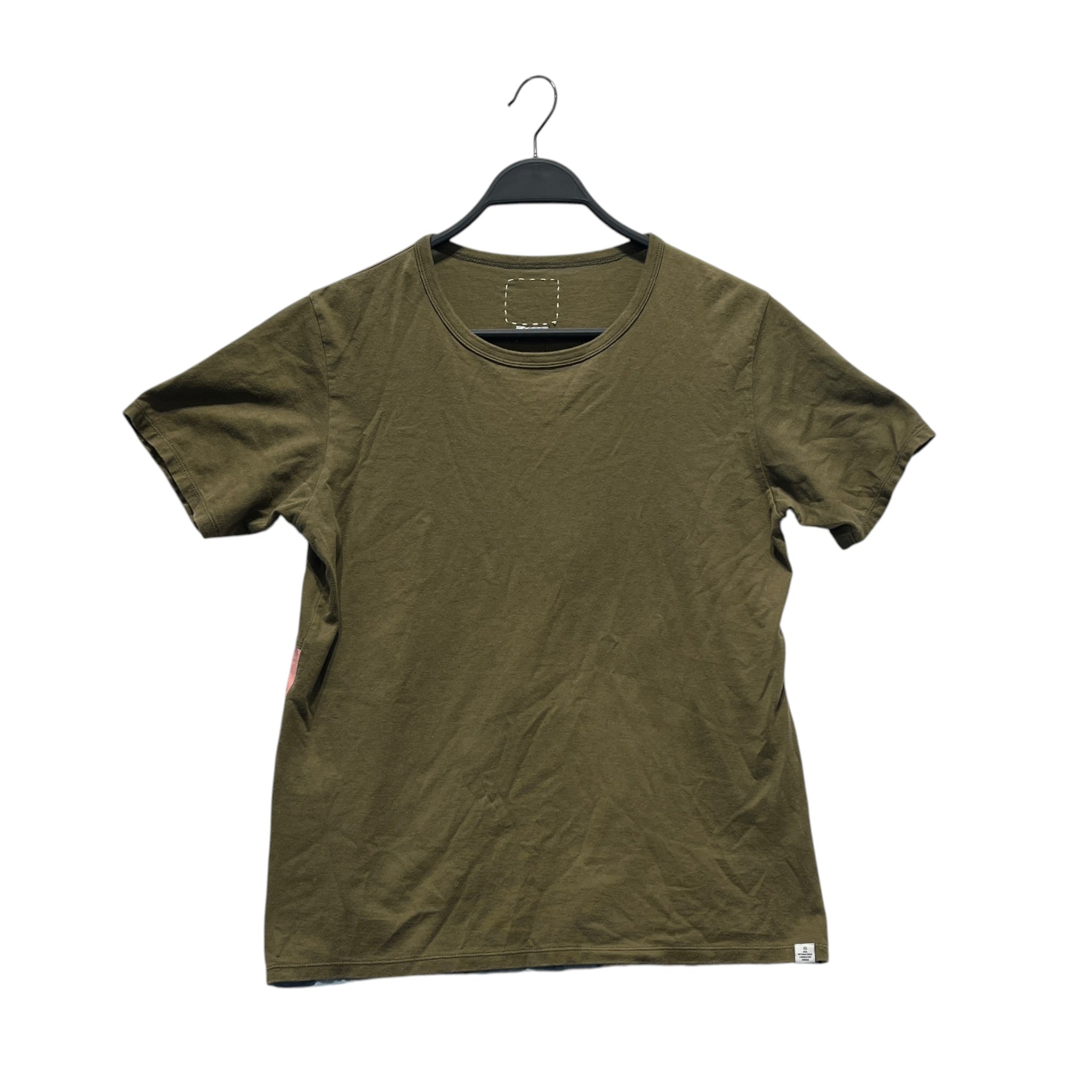 visvim/LS T-Shirt/S/Cotton/KHK/Graphic/lower back american flag view 1