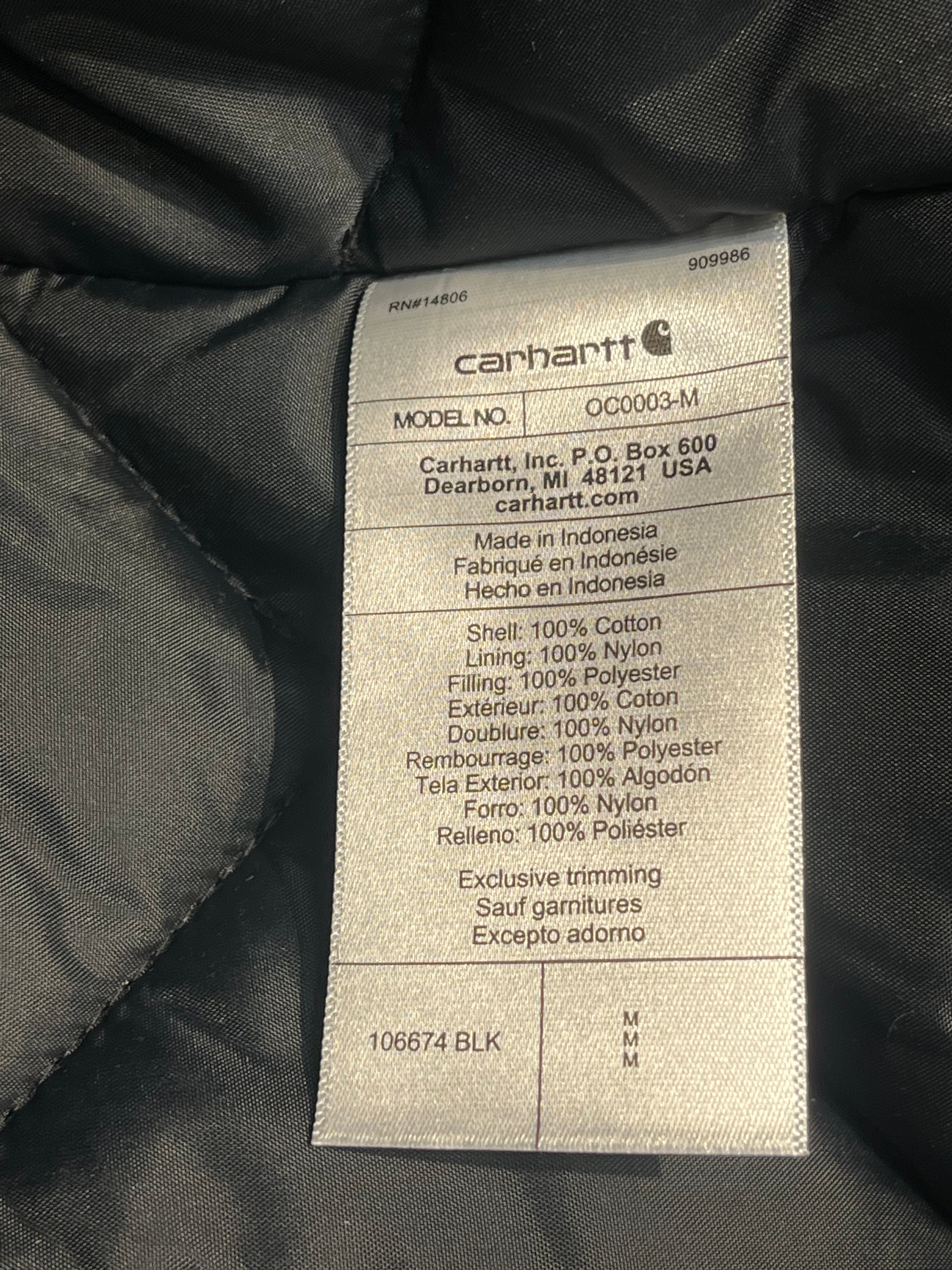 Carhartt/Jacket/M/Cotton/BLK/4 FRONT POCKET view 4