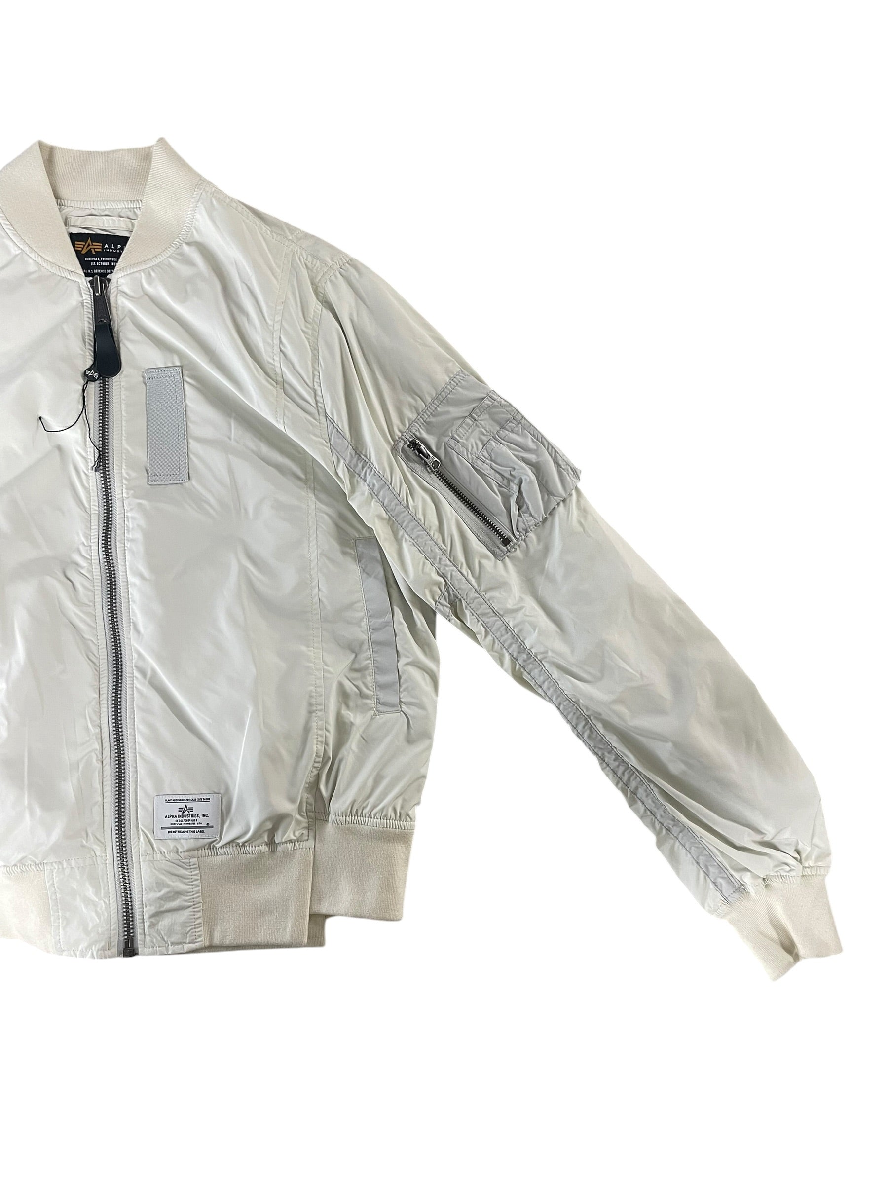 ALPHA INDUSTRIES/Flight Jkt/S/Nylon/WHT/RN 35569 view 4