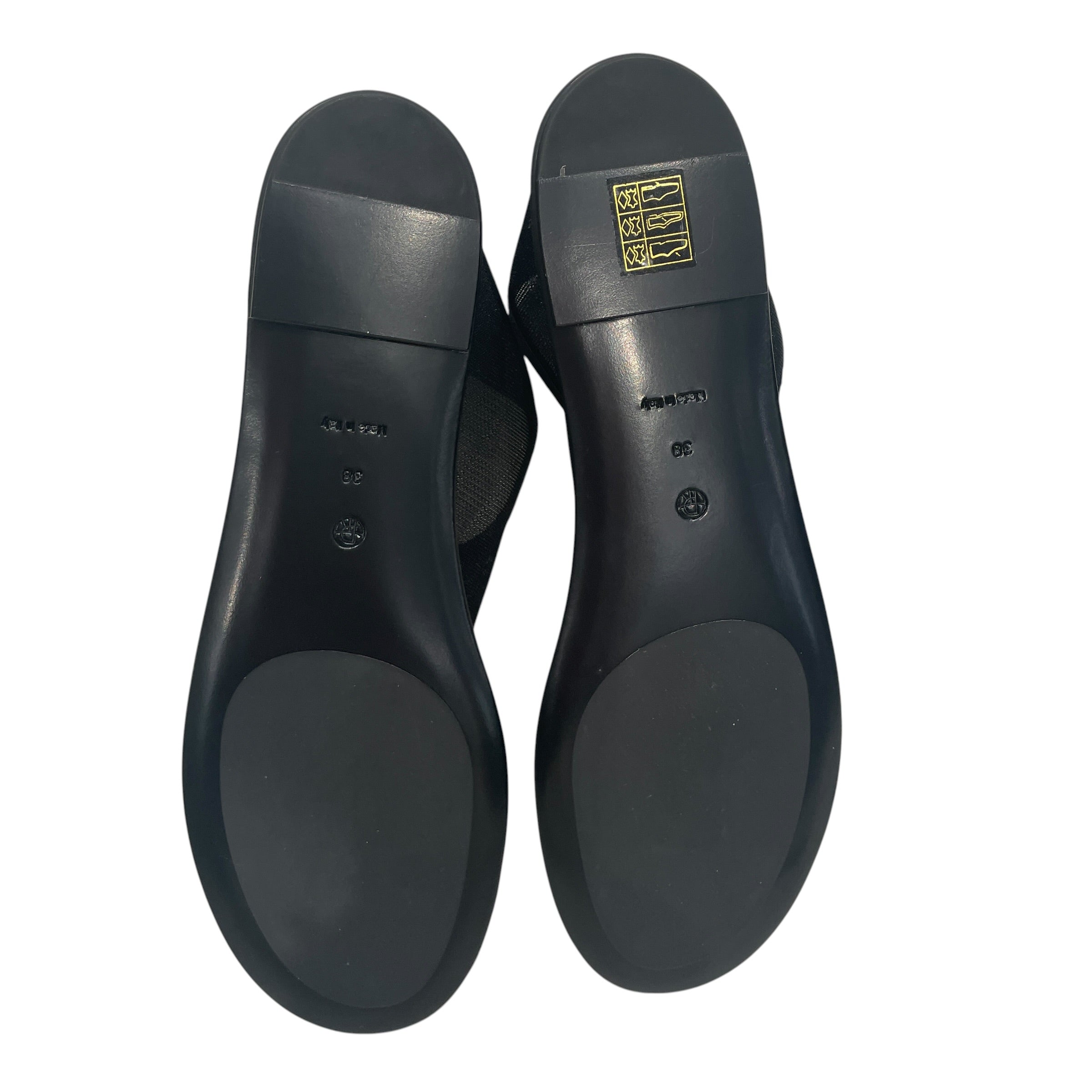 THE ROW/Flat Shoes/EU 38/Leather/BLK/mesh ballet flats view 4