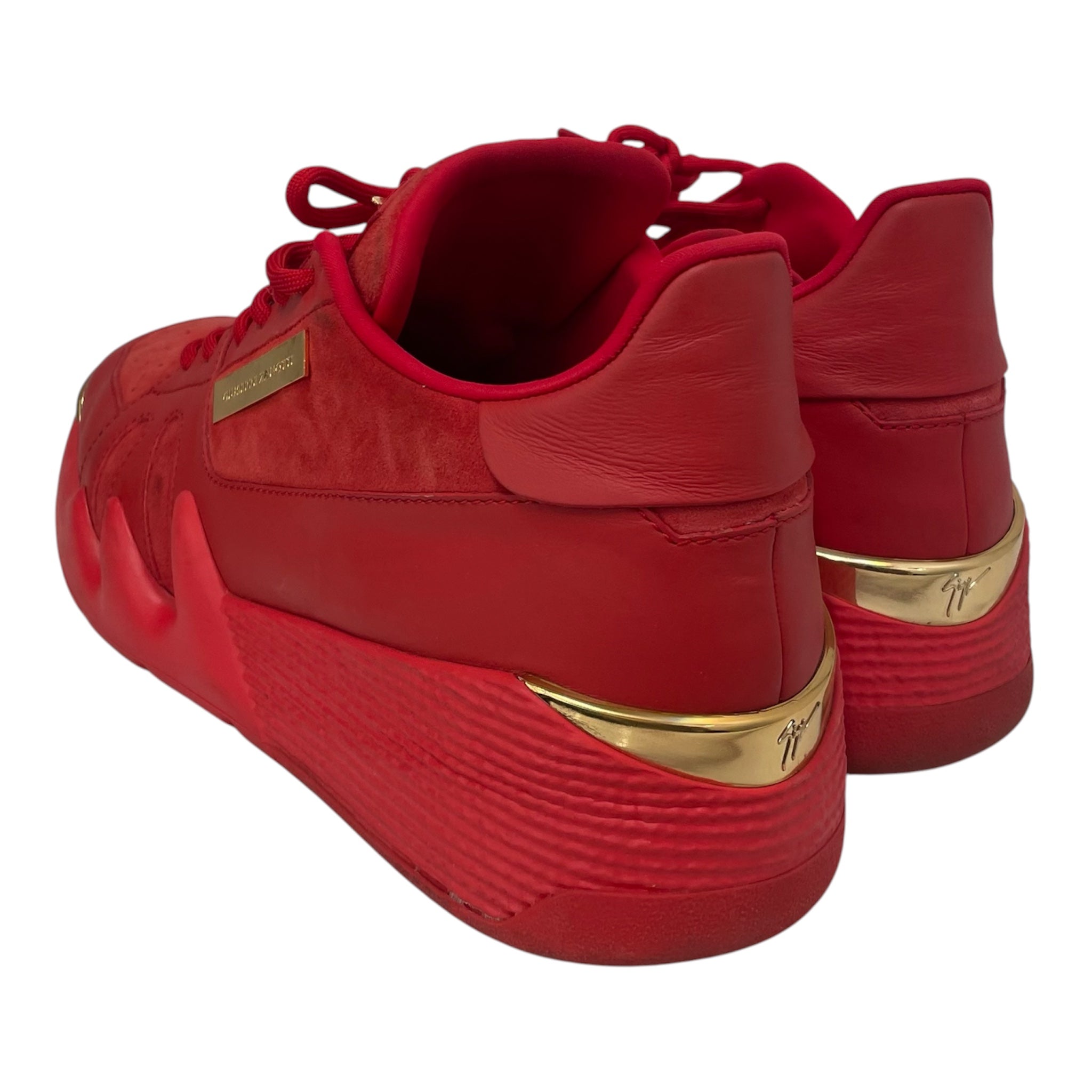 Giuseppe Zanotti/Low-Sneakers/US 11/Leather/RED/TALON LOW TOP view 3