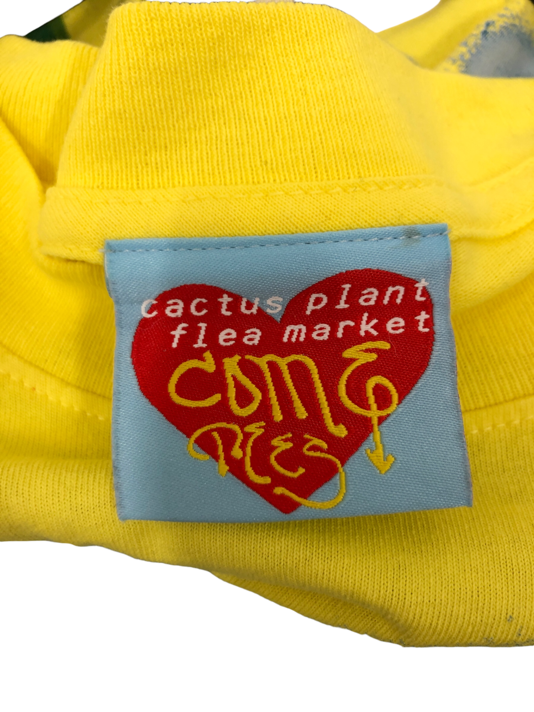 Come Tees/CACTUS PLANT FLEA MARKET/LS T-Shirt/M/Cotton/YEL/"I <3 my dog !!!" view 3