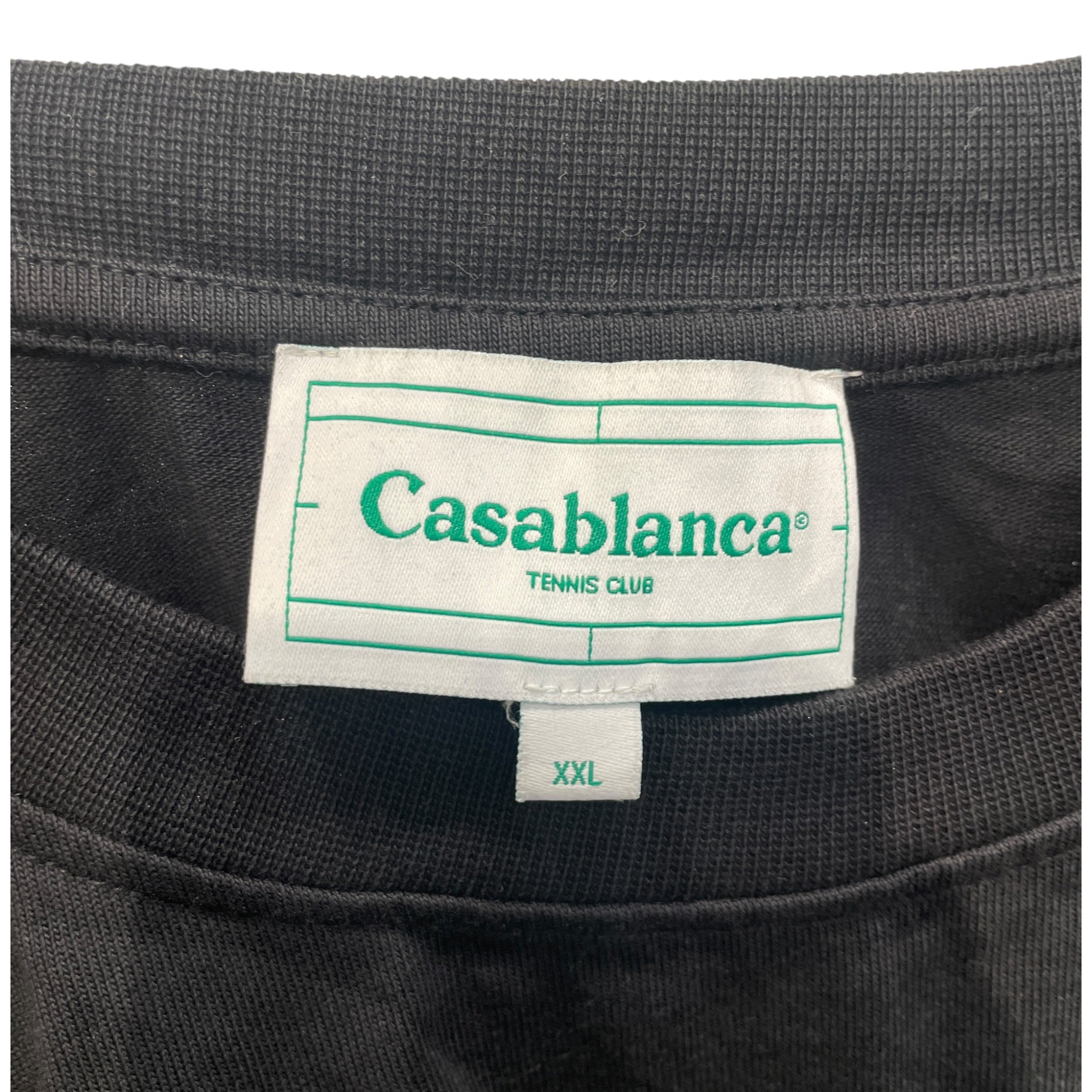 CASABLANCA/T-Shirt/XXL/Cotton/BLK/Graphic/BLU CASA BLANCA GRAPHIC view 3