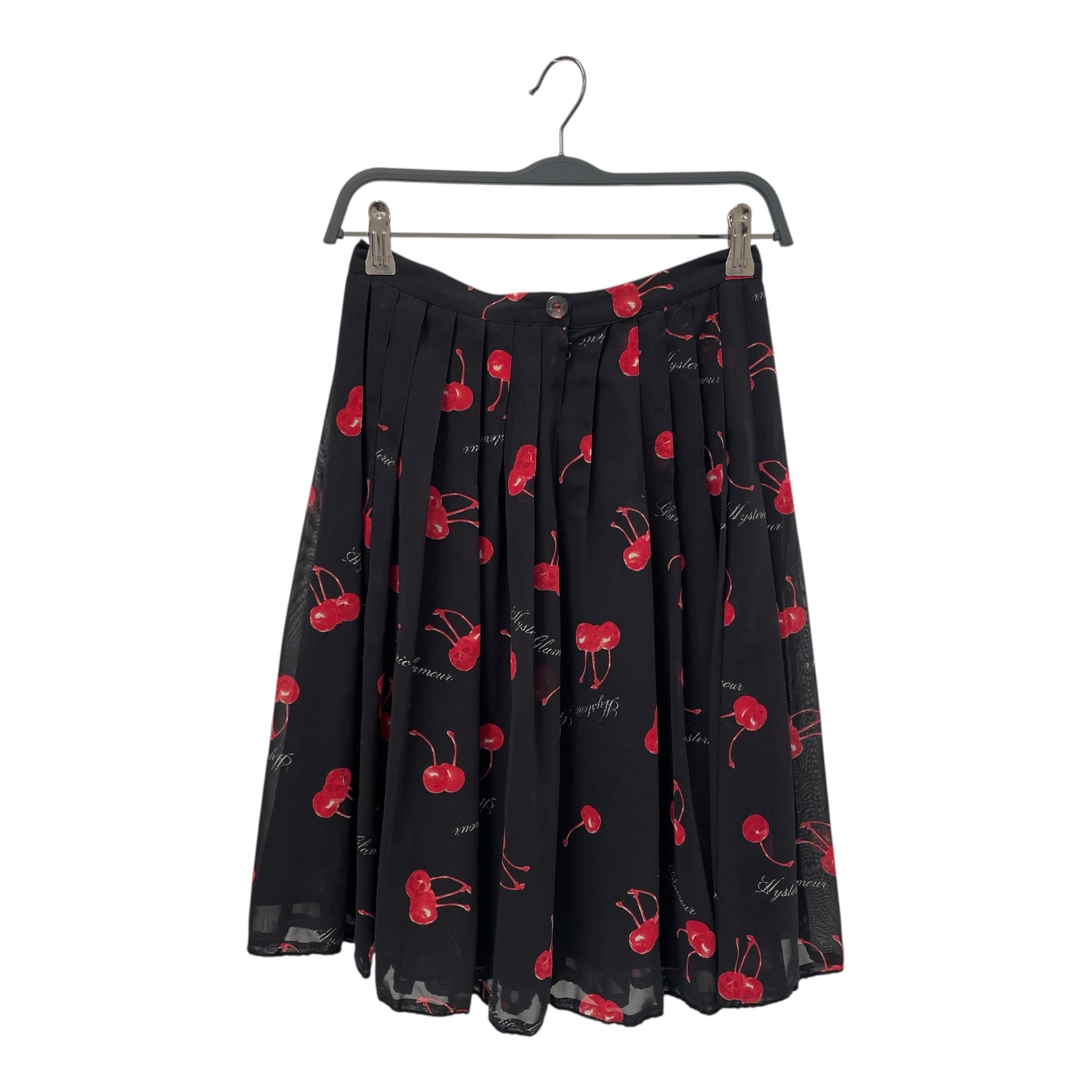 HYSTERIC GLAMOUR/Skirt/S/All Over Print/BLK/CHERRY SKIRT view 1