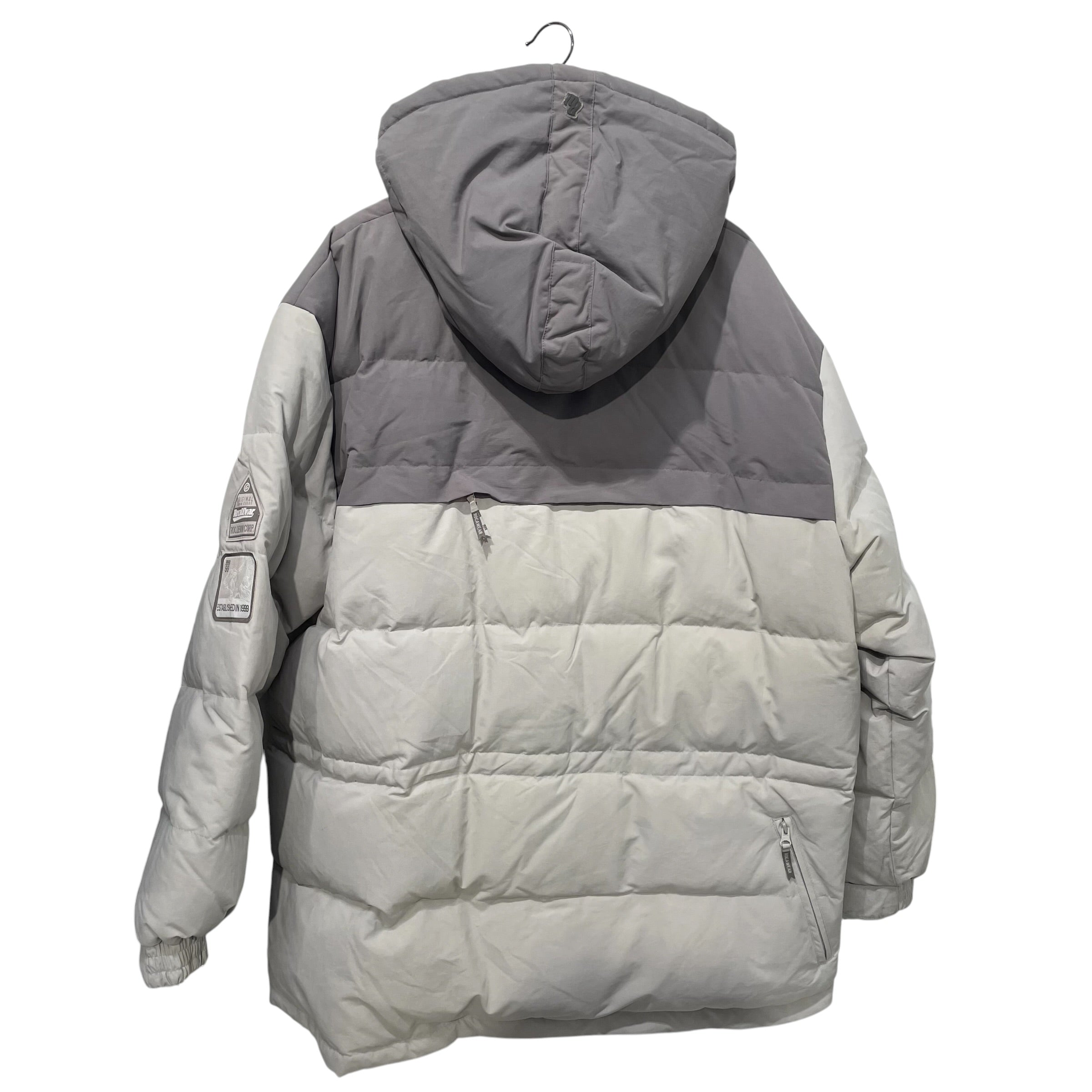 ROCAWEAR/Vintage/Coat/XXL/Nylon/GRY/2 TONE GRY W LOGO WHI STITCH view 2