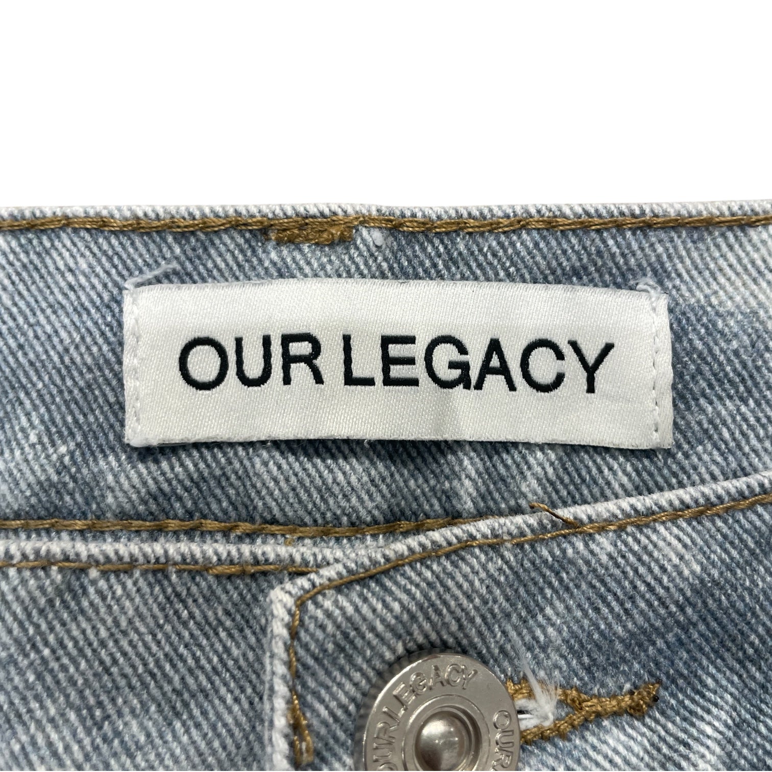 OUR LEGACY/Straight Pants/31/Denim/IDG/Graphic/PRINTED DENIM view 3