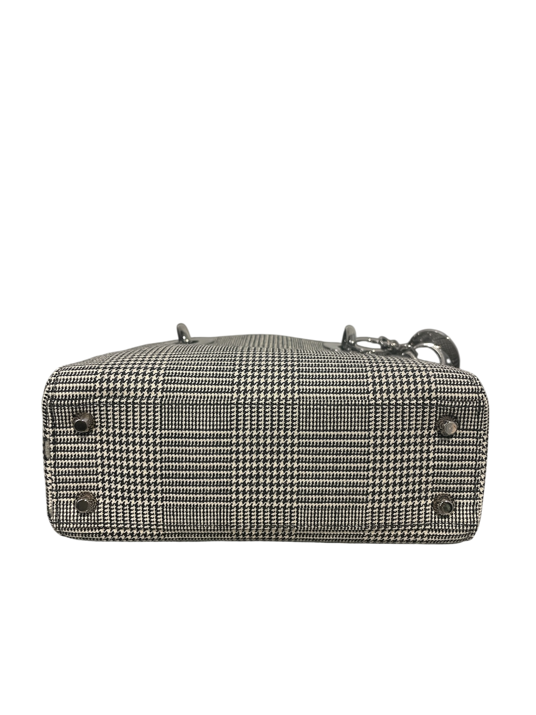 Christian Dior/Hand Bag/Plaid/GRY/HOUNDSTOOTH view 3