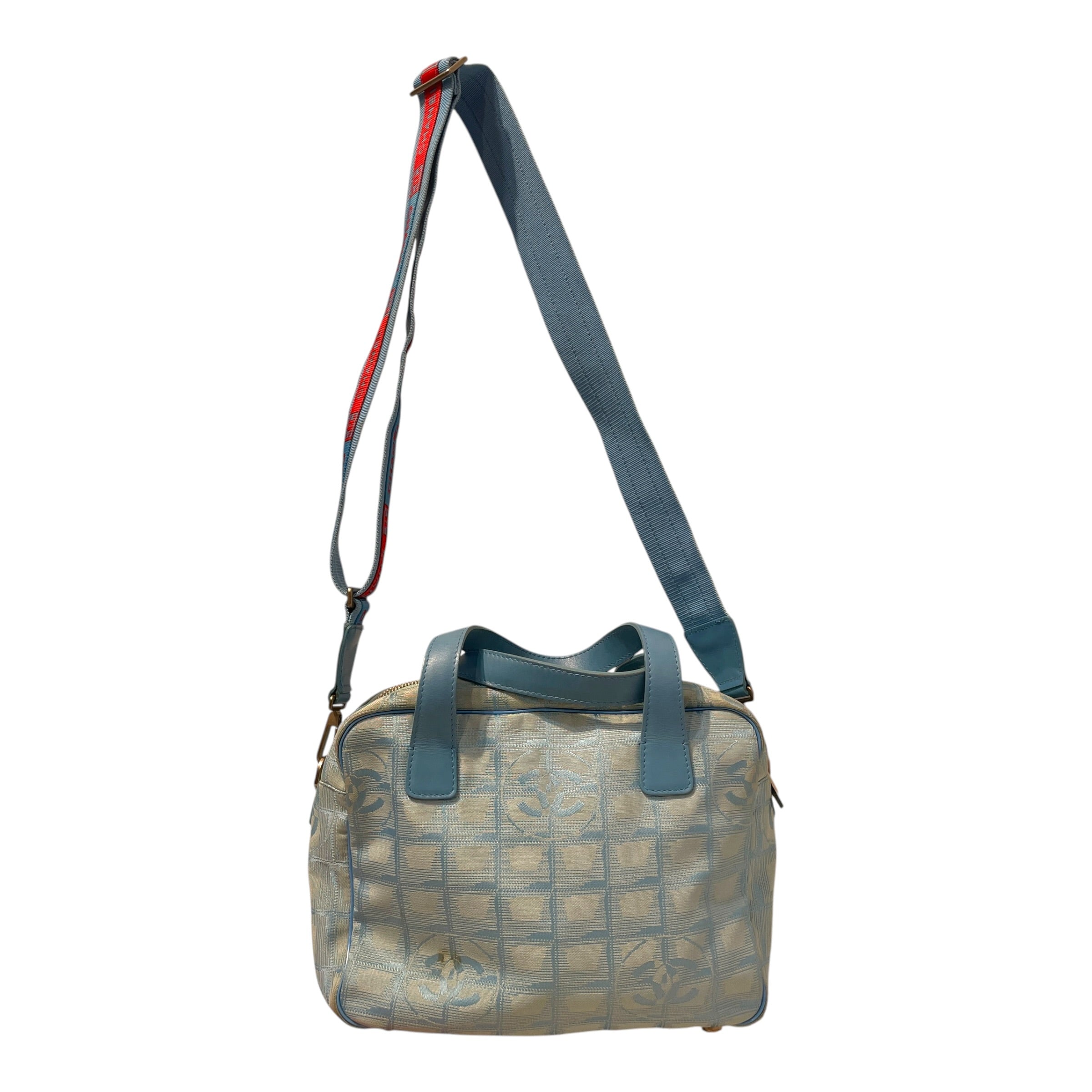 CHANEL/Cross Body Bag/Nylon/BLU/Travel Line view 3