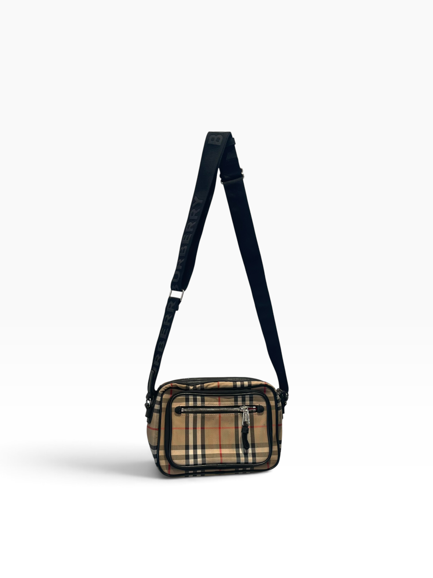 BURBERRY/Cross Body Bag/Plaid/Nylon/BEG/paddy vintage check view 1