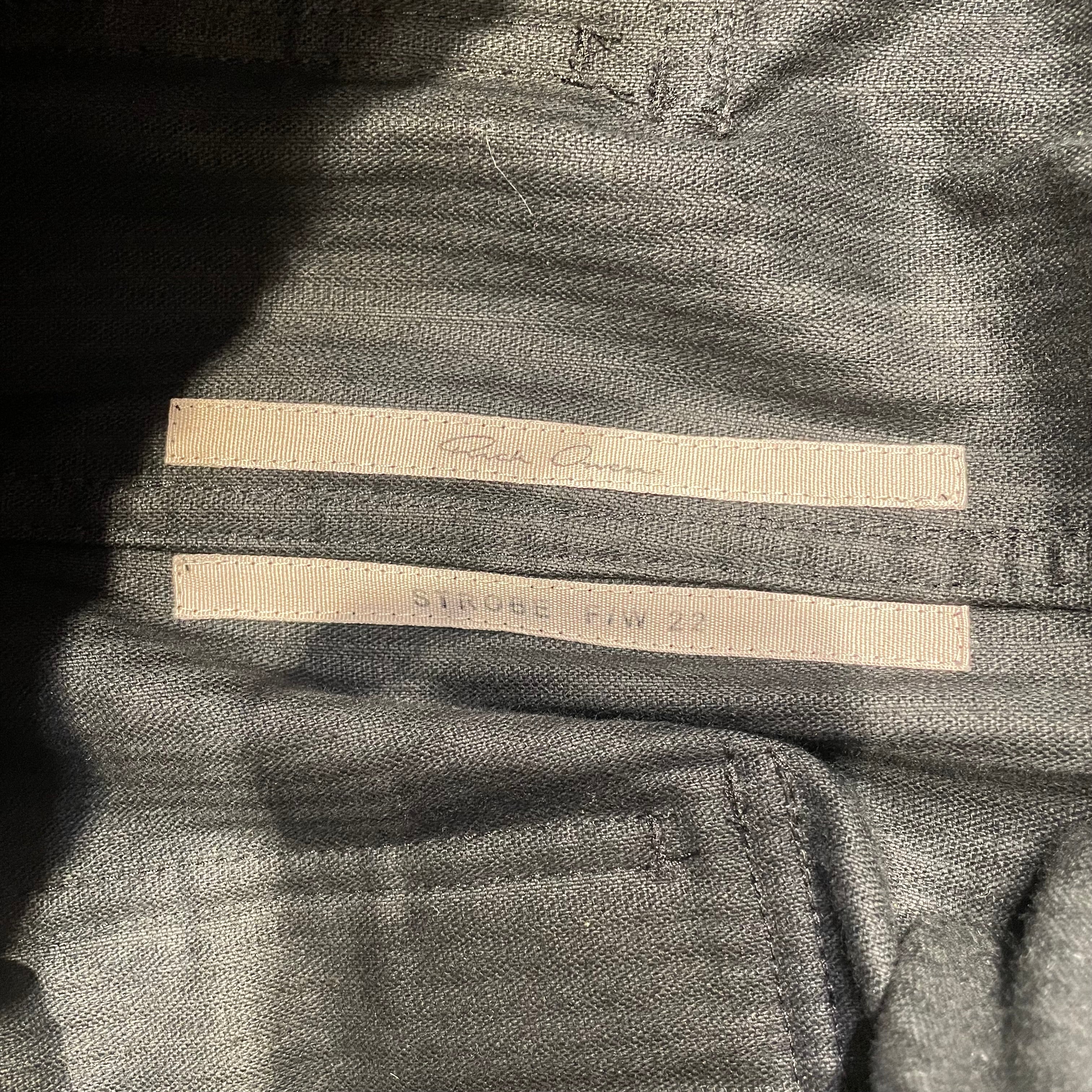 Rick Owens/Cargo Pants/52/Cotton/BLK/STROBE FW CORDUROY CARGO view 3