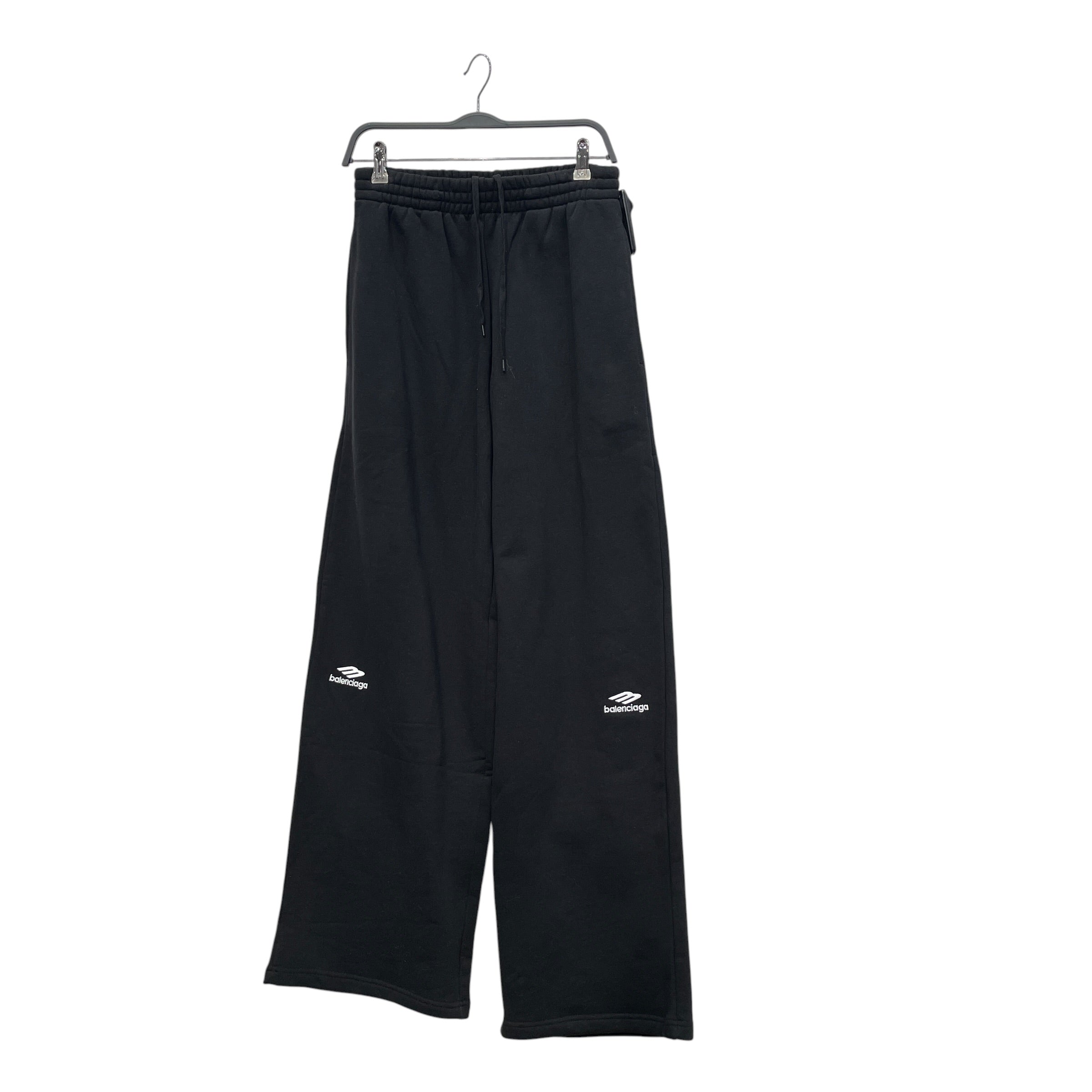 BALENCIAGA/Straight Pants/XS/Cotton/BLK/KNEES LOGO (SKIWEAR) view 1