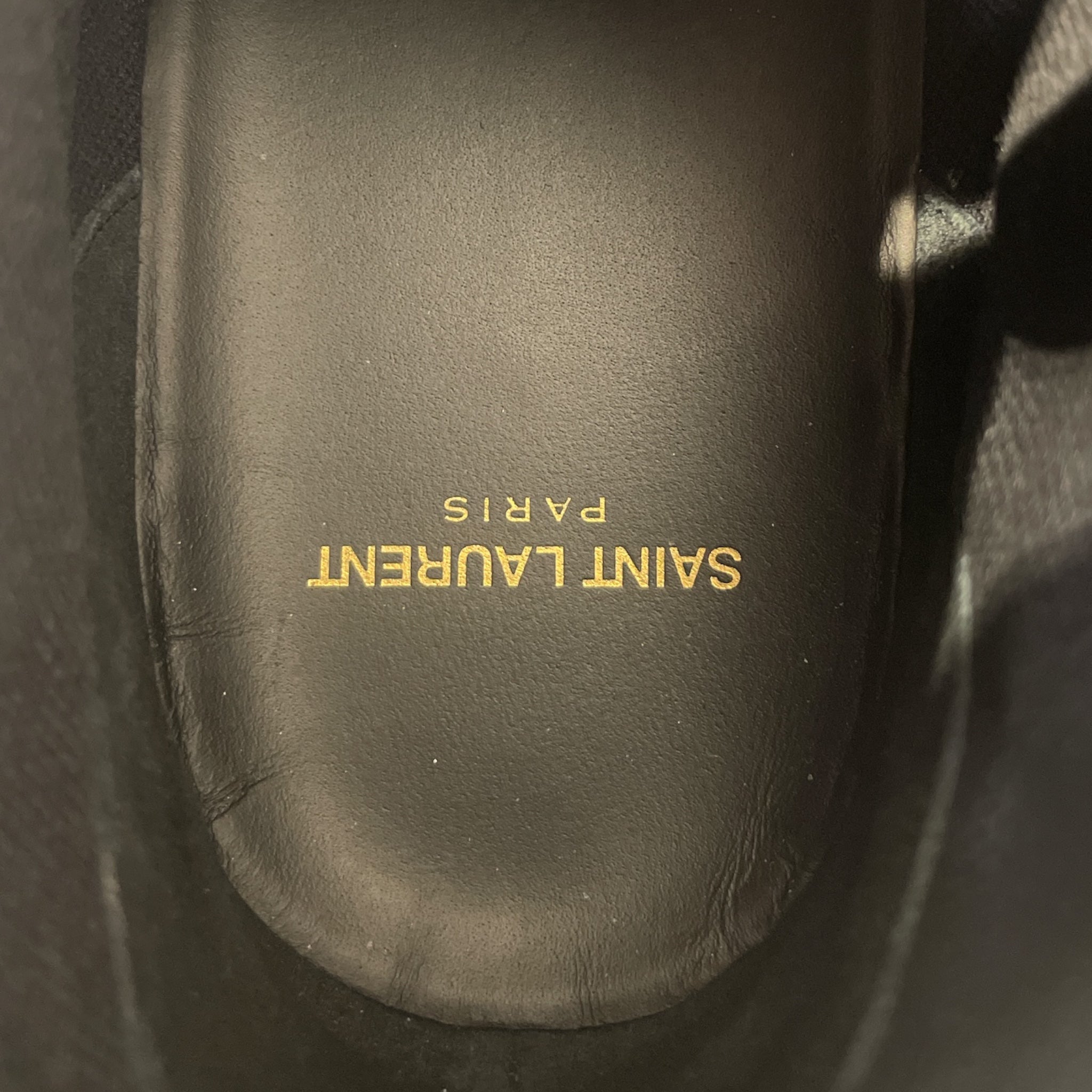 SAINT LAURENT/Low-Sneakers/EU 41.5/Leather/BLK/ view 3