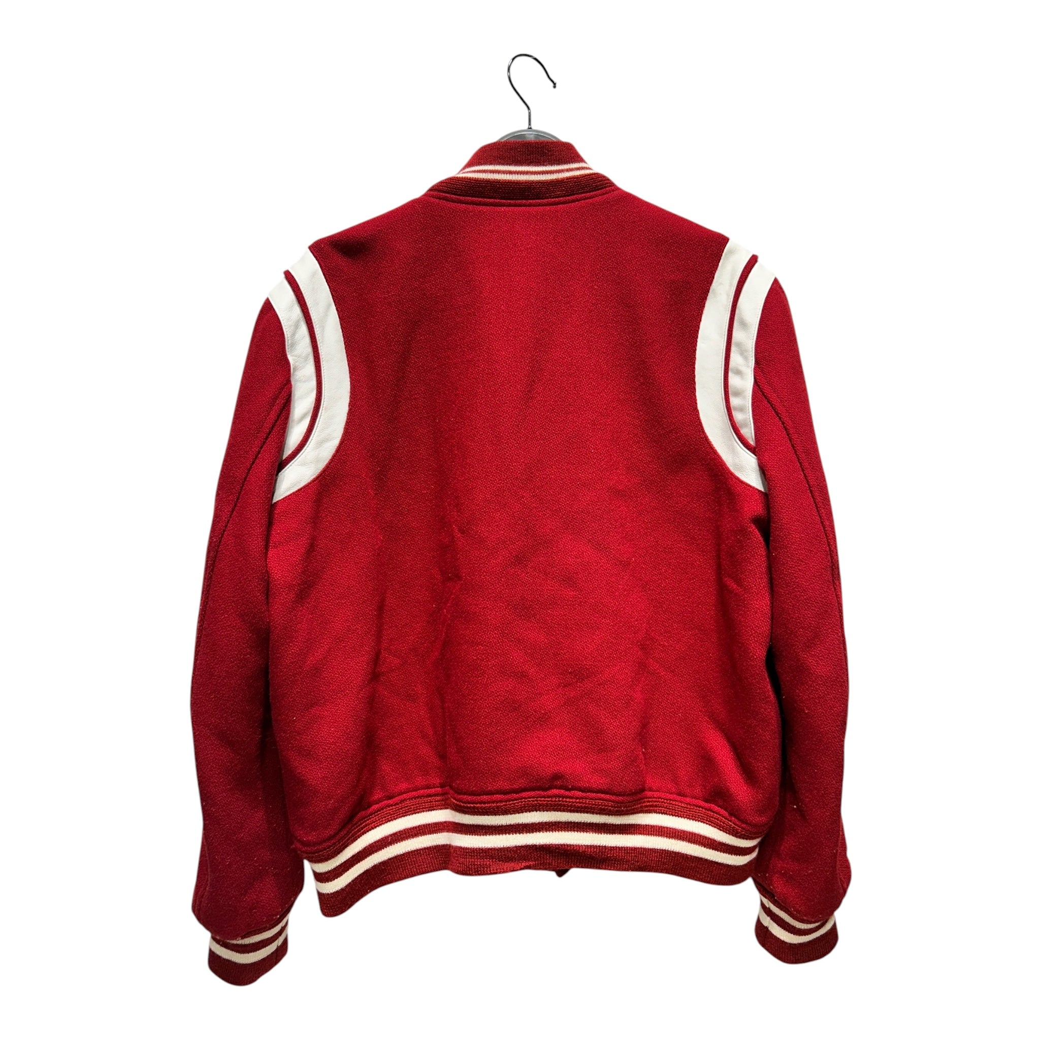 SAINT LAURENT/Jacket/54/Cotton/RED/VARSITY JKT view 2