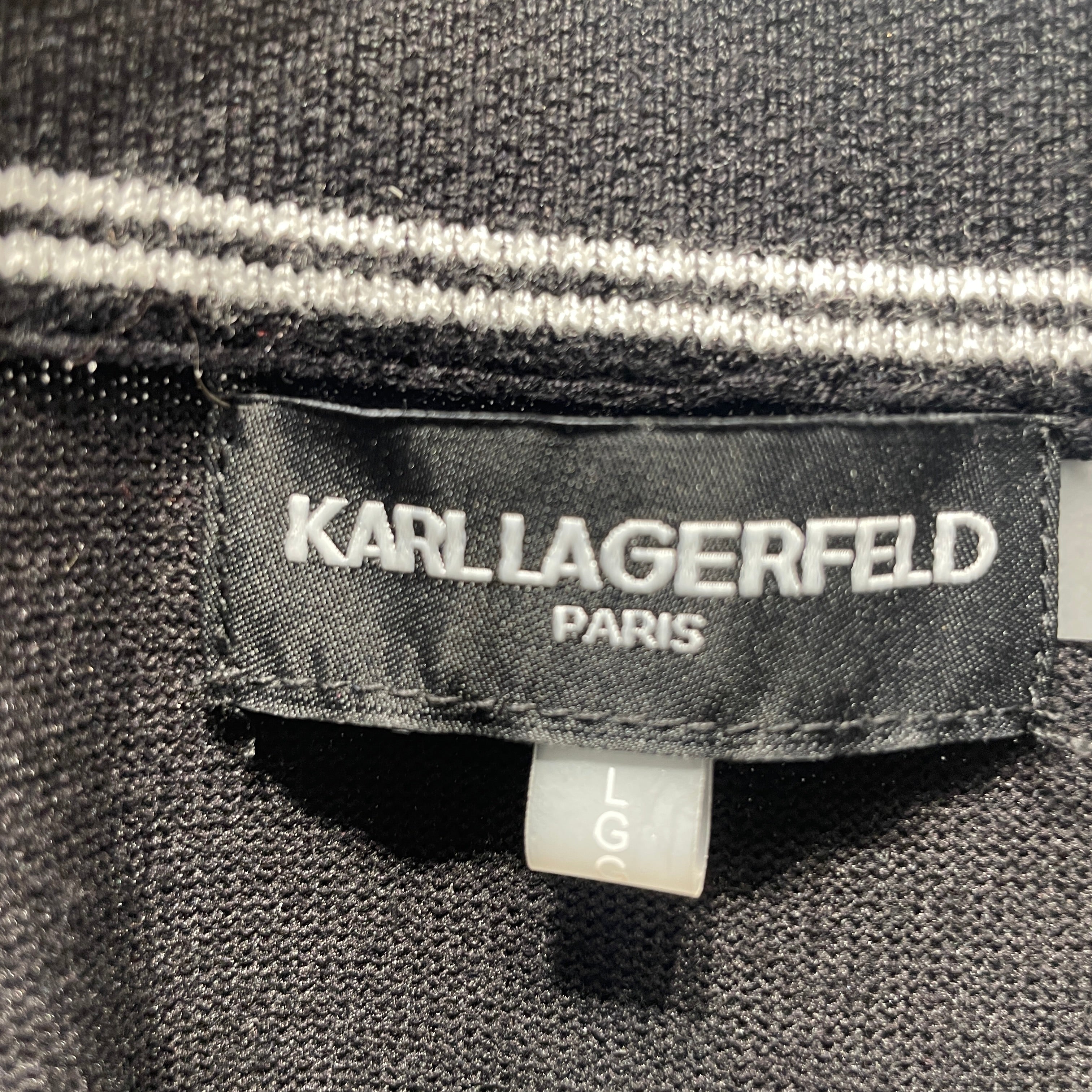 KARL LAGERFELD/Vest/L/Cotton/BLK/ view 3