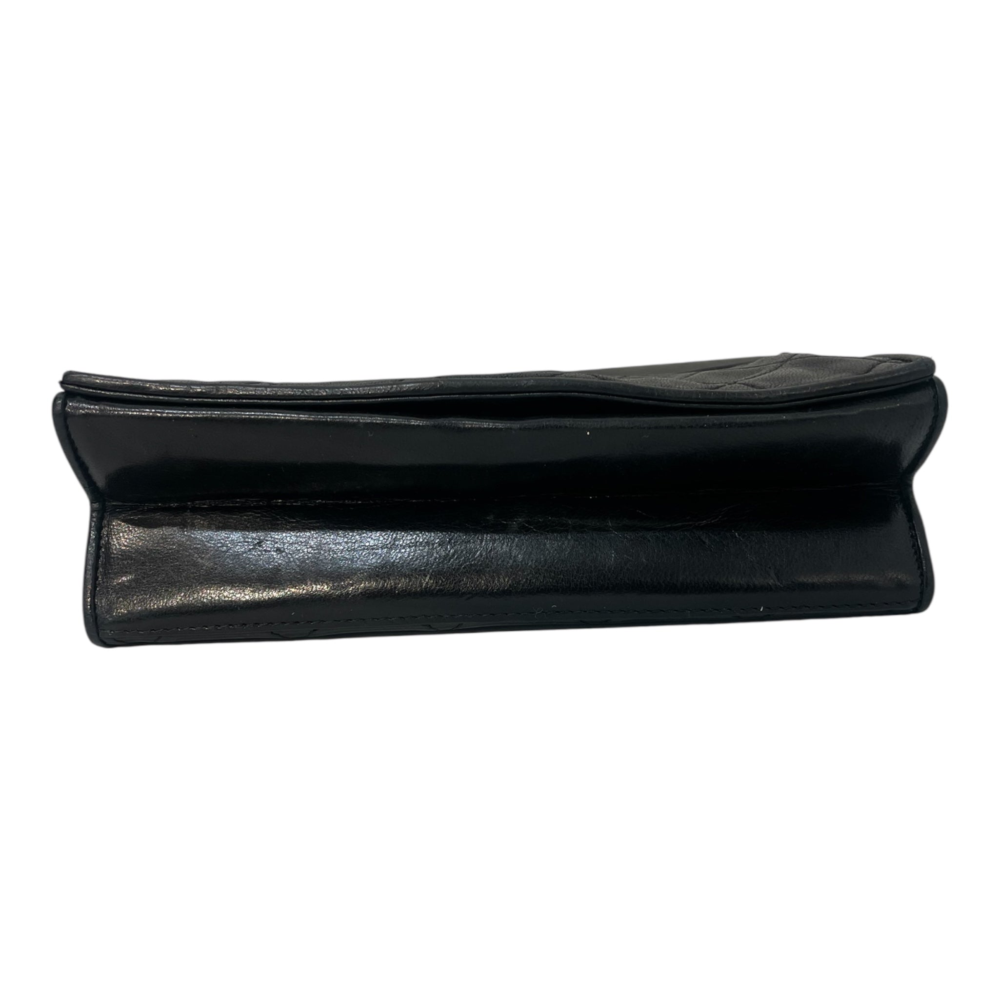 CHANEL/Cross Body Bag/Leather/BLK/Quilted Matelasse view 3