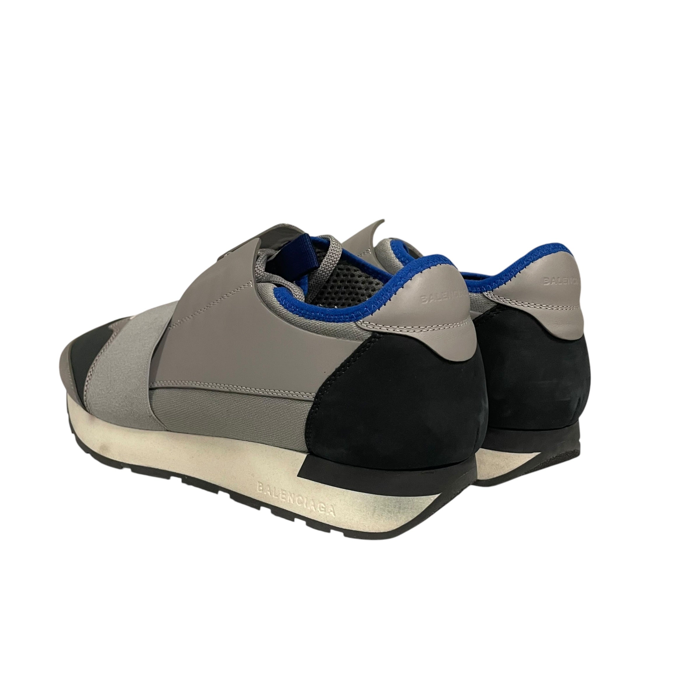 BALENCIAGA/Low-Sneakers/EU 40/Leather/GRY/BALENCIAGA RACE SNEAKER view 2