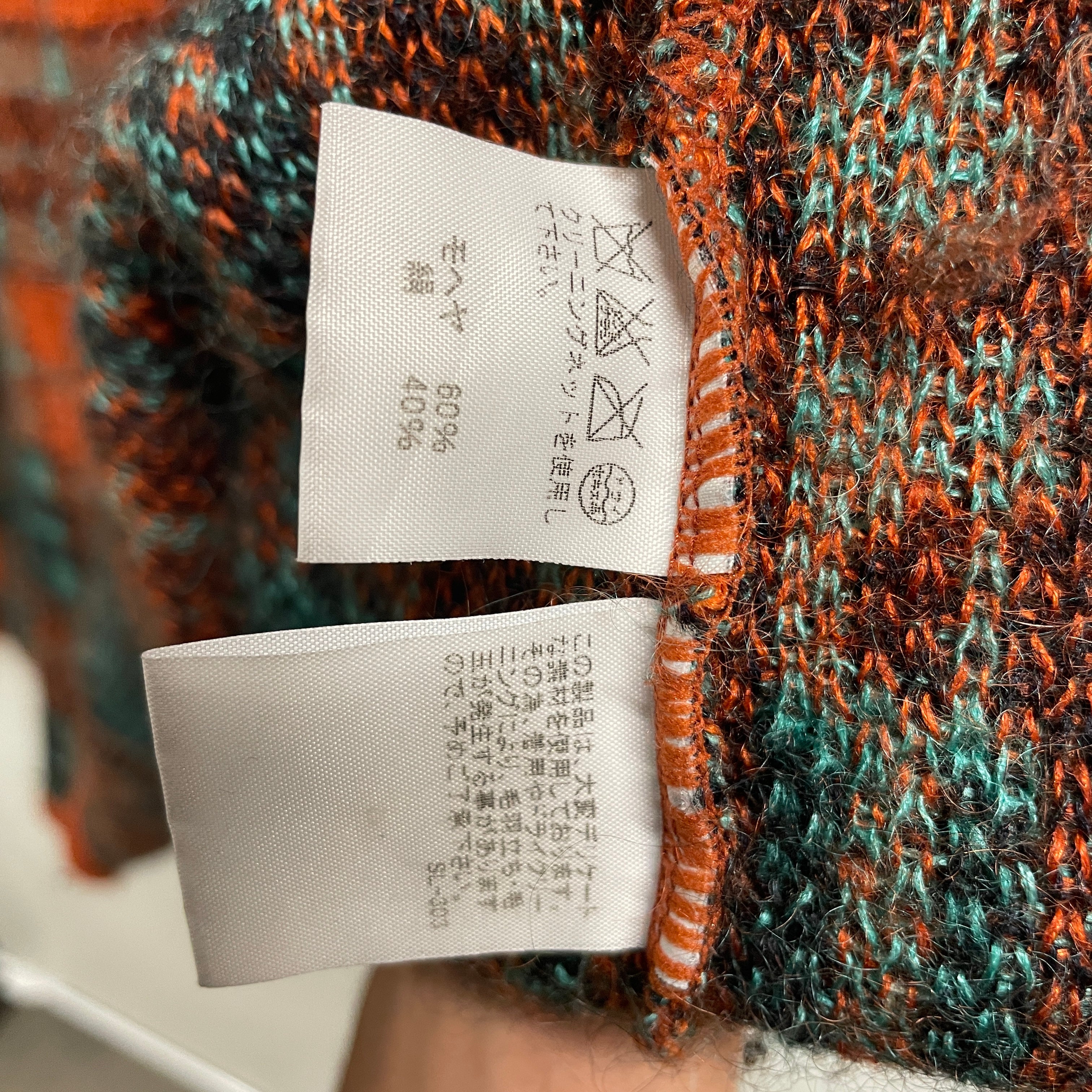 ISSEY MIYAKE MEN/Heavy Sweater/L/Plaid/Acrylic/ORN/ view 5