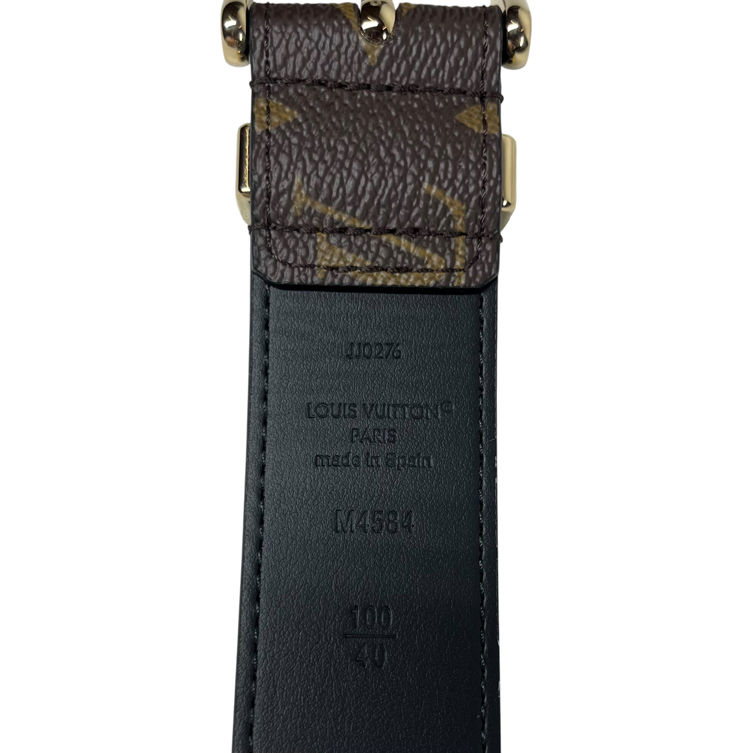 LOUIS VUITTON/Belt/Monogram/Leather/BRW/PONT NEUF BELT view 3