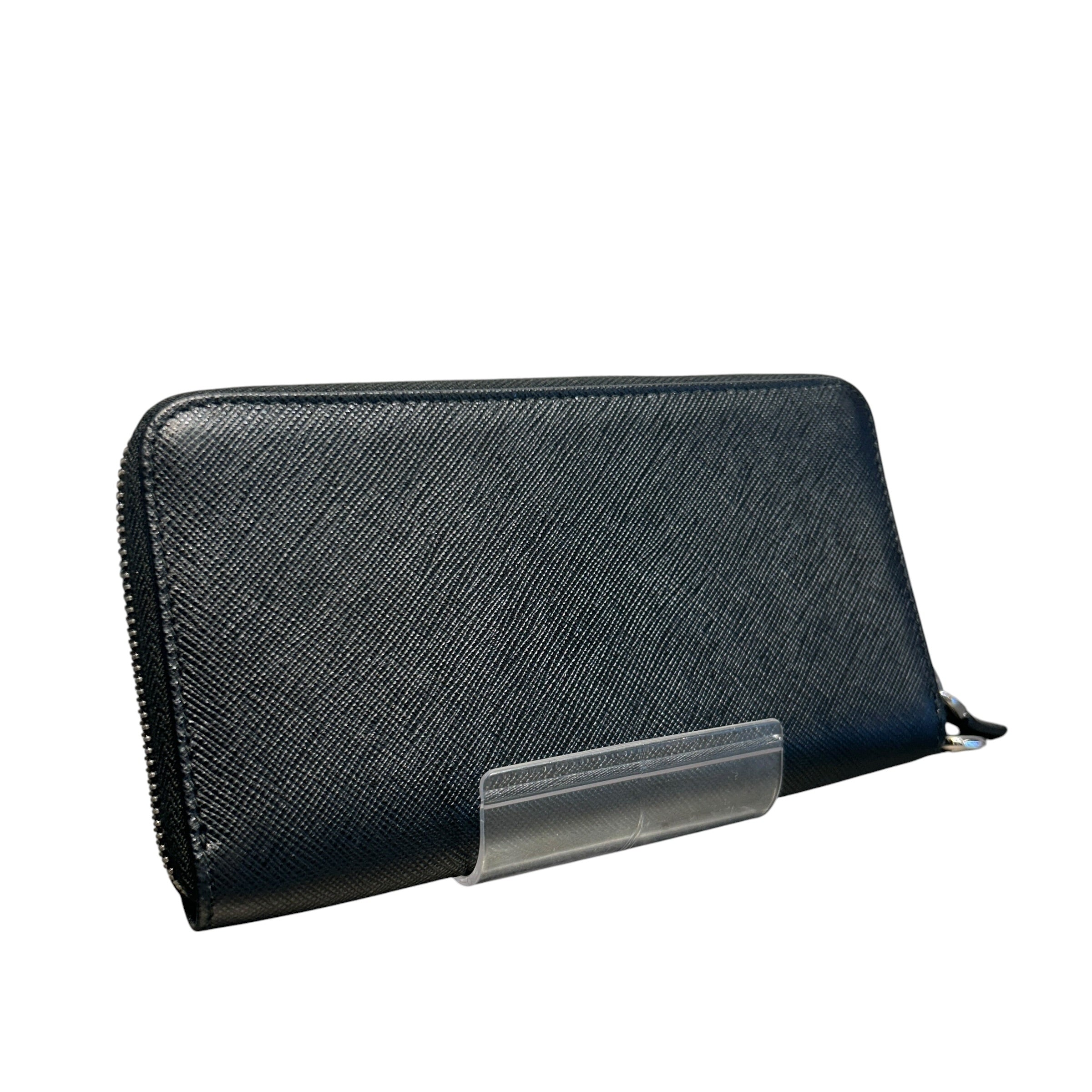 PRADA/Long Wallet/Leather/BLK/Long Wallet view 2