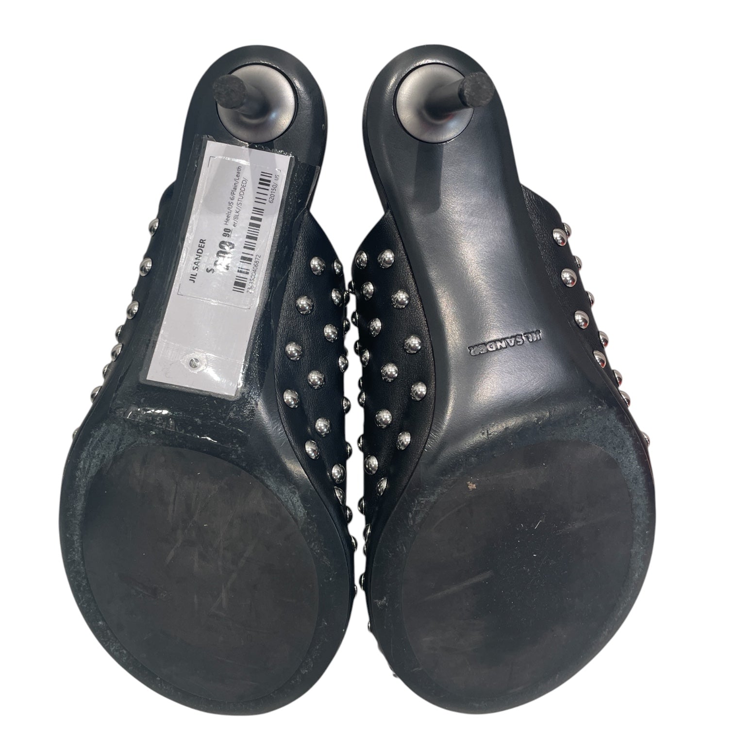 JIL SANDER/Heels/US 6/Leather/BLK/STUDDED view 5