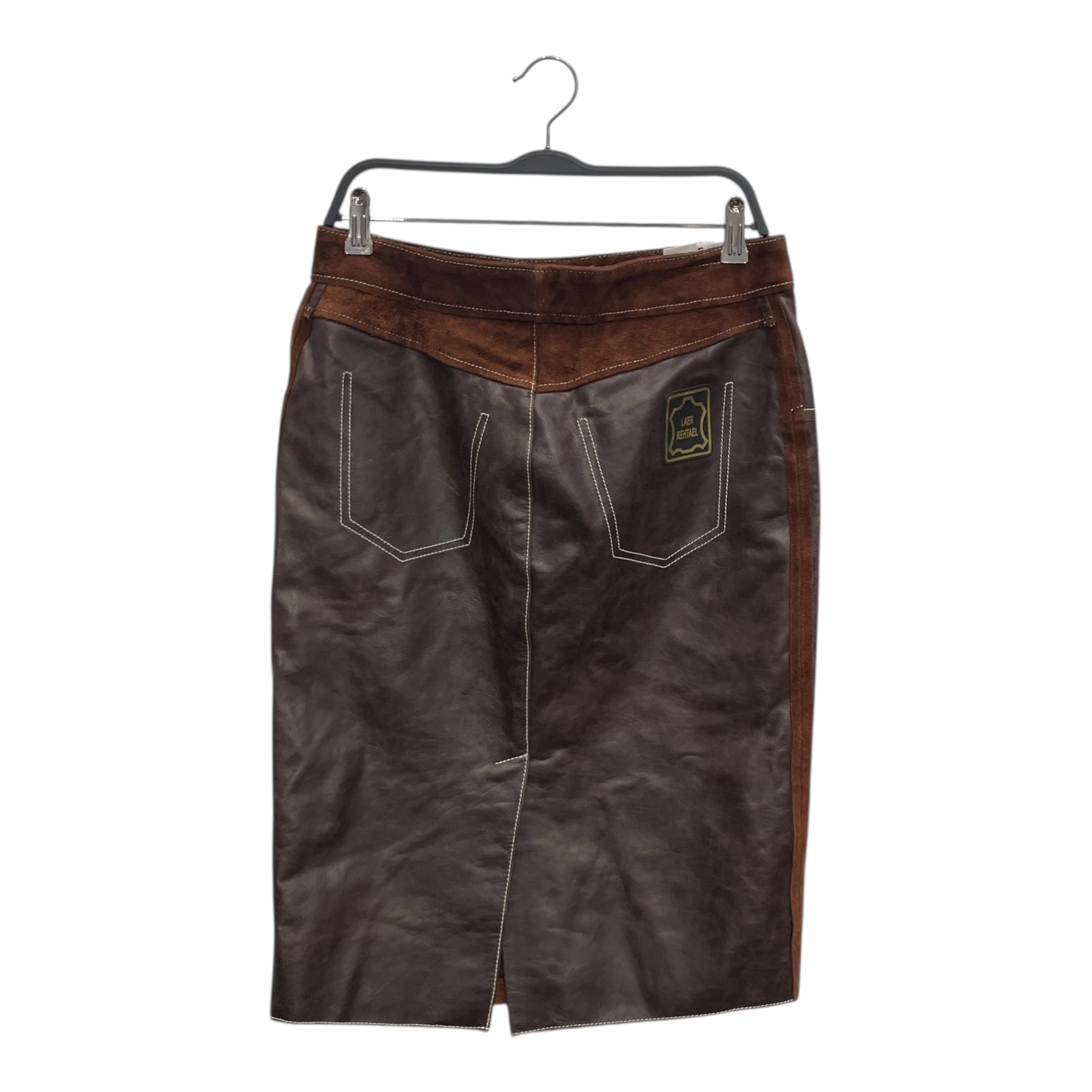 MM6/Skirt/44/Leather/BRW/INSIDE OUT SUEDE SKIRT view 2