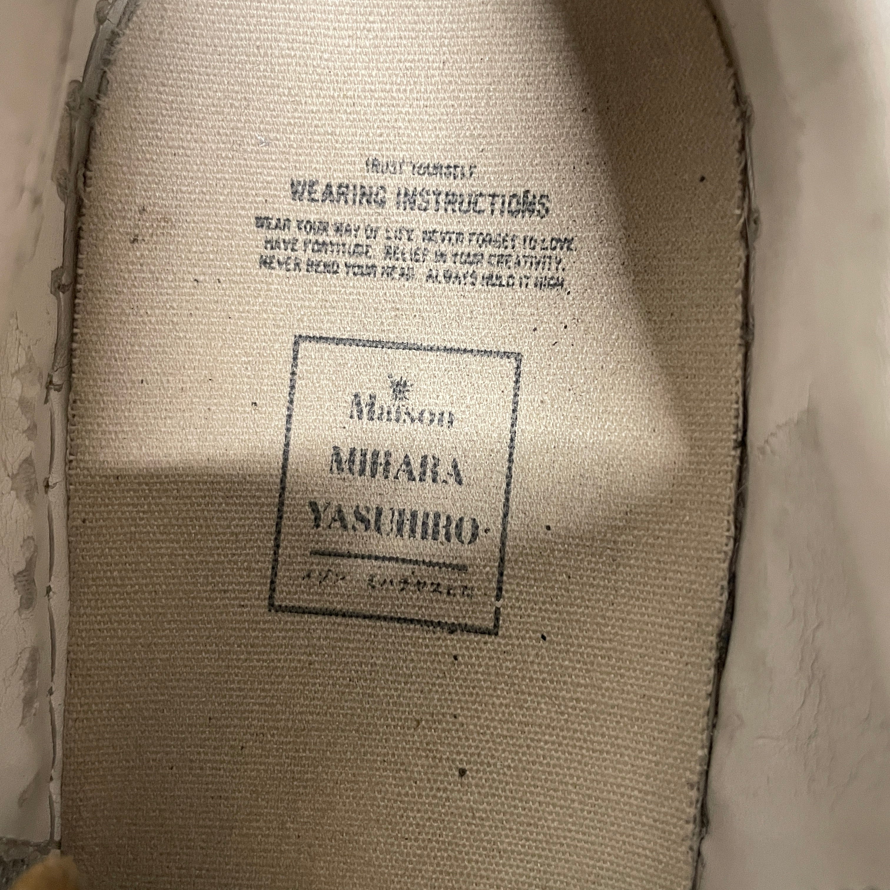MIHARA YASUHIRO/Low-Sneakers/US 12/Leather/WHT/SHELL TOE/WHITE LEATHER/CHUNKY view 3