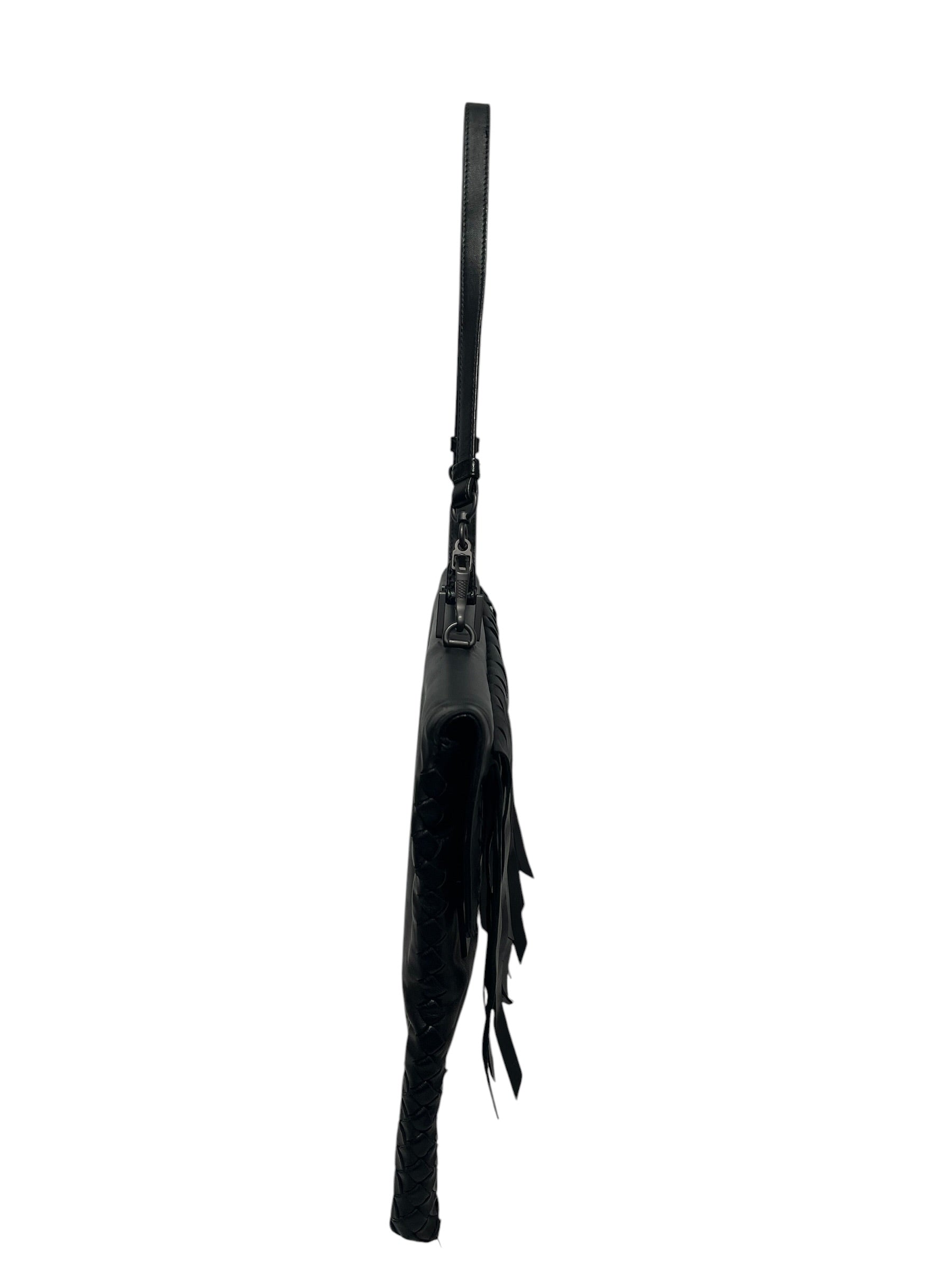 BOTTEGA VENETA/Tote Bag/Leather/BLK/FRINGE view 4