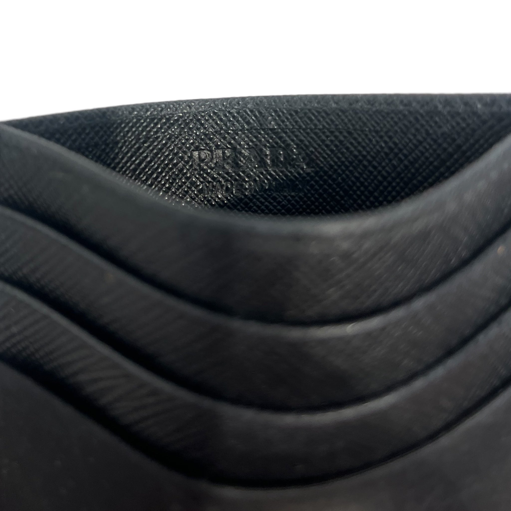 PRADA/Wallet/Leather/BLK/L's/RE-NYLON & SAFFIANO CARDHOLDER view 5