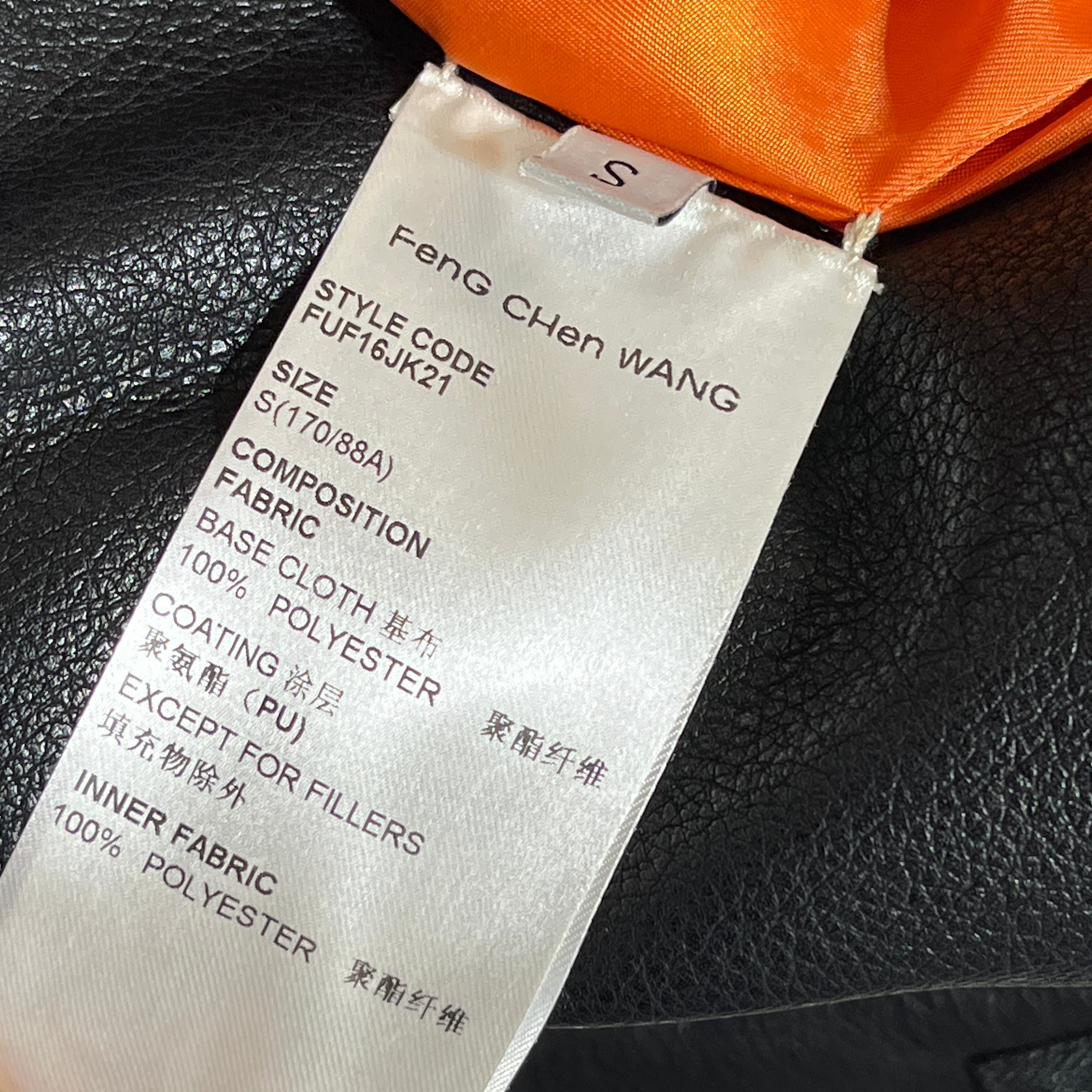Feng Chen Wang/Leather Jkt/S/Leather/BLK/ view 4