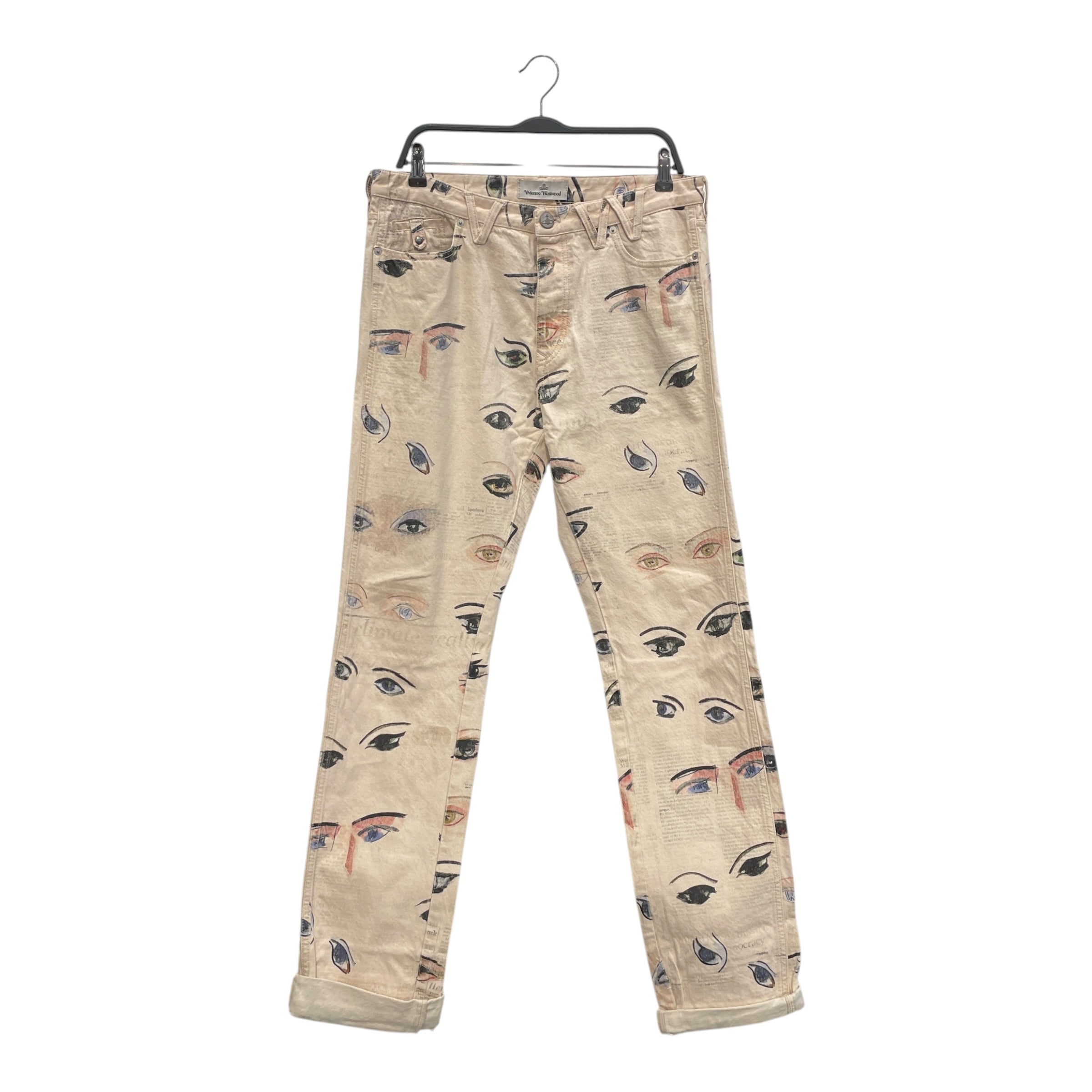Vivienne Westwood/Bottoms/33/Graphic/Cotton/BEG/EYEBALLS view 1
