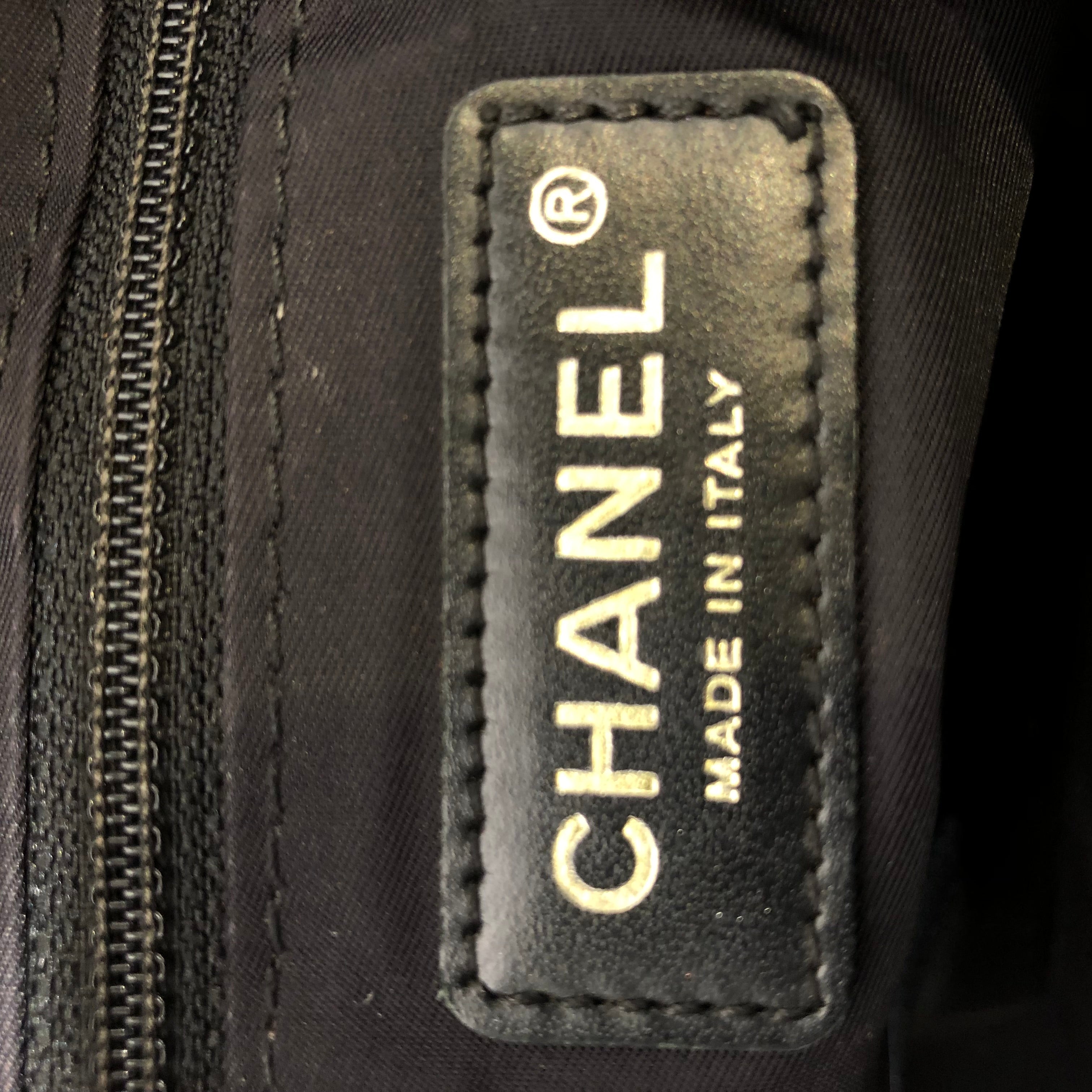 CHANEL/Tote Bag/Monogram/Nylon/BLK/CHANEL CC LOGO TRAVEL TOTE view 5