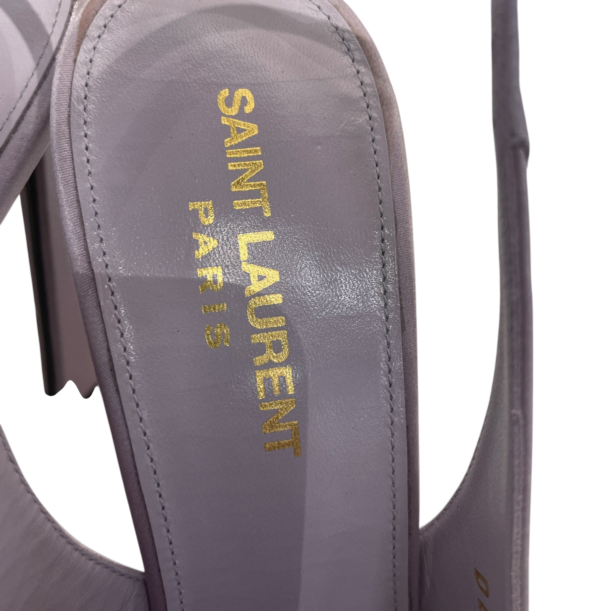 SAINT LAURENT/Heels/EU 37/PPL/Mae Slingback view 3