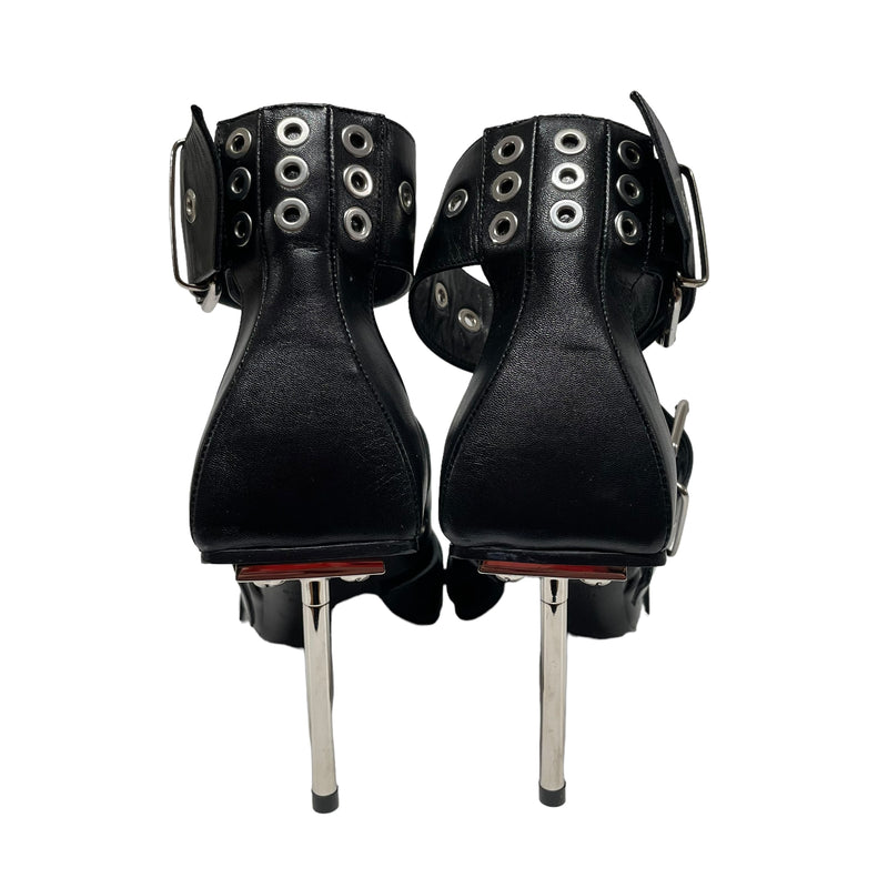 BALENCIAGA/Heels/EU 39/Acrylic/BLK/Silver Tip AChillies Heels