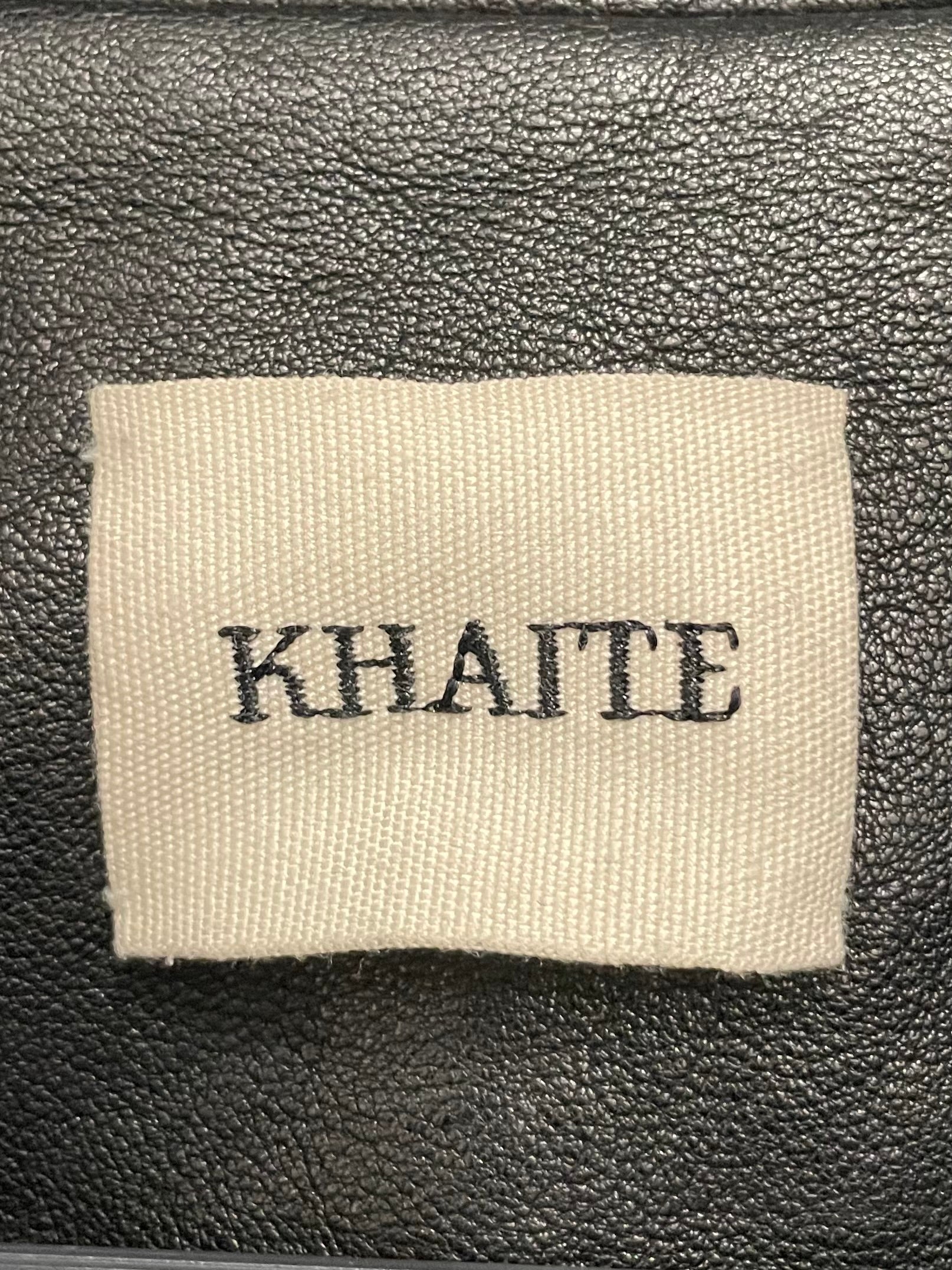 KHAITE/Leather Jkt/8/Lambskin/BLK/RN149248 view 3