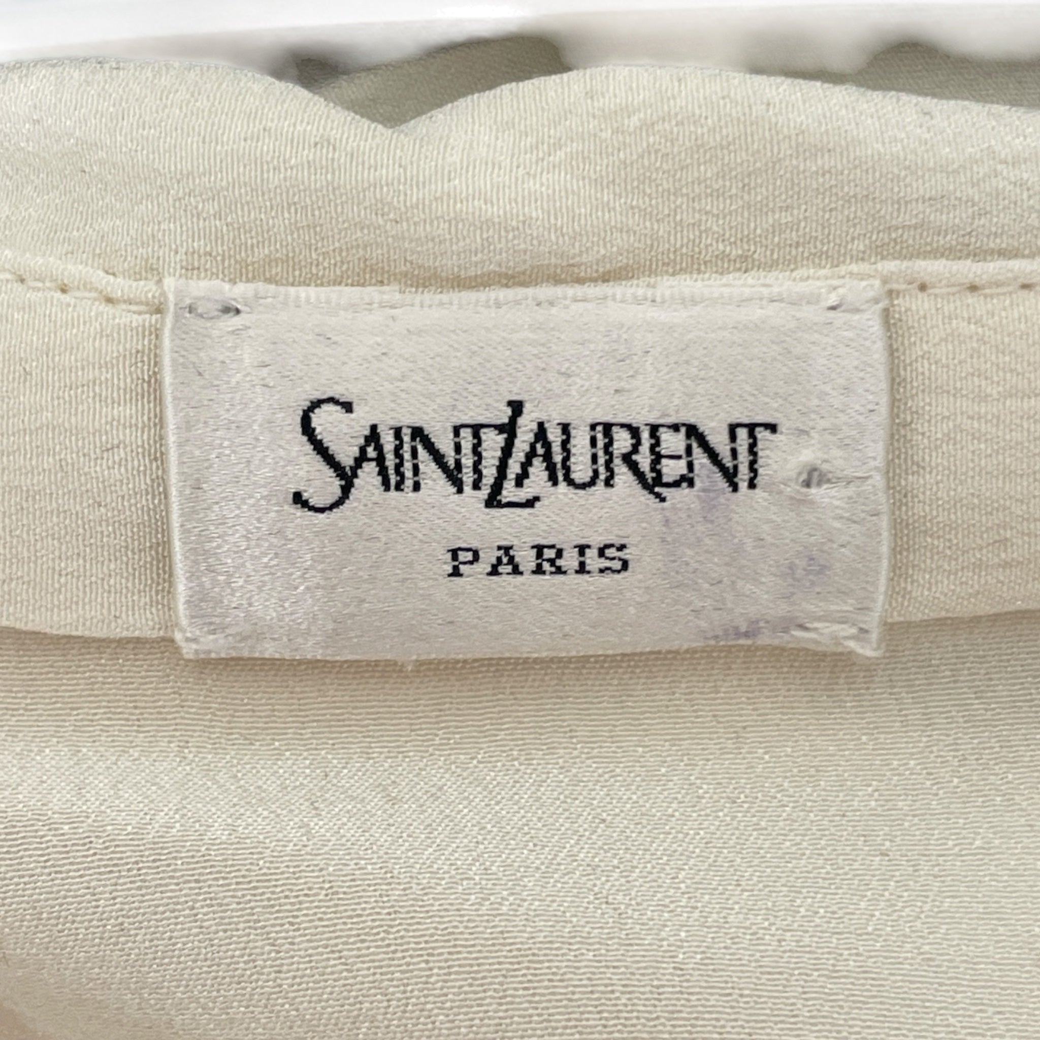 YVES SAINT LAURENT/LS Shirt/36/Silk/WHT/2026 SILK TIE NECK BLOUSE view 5