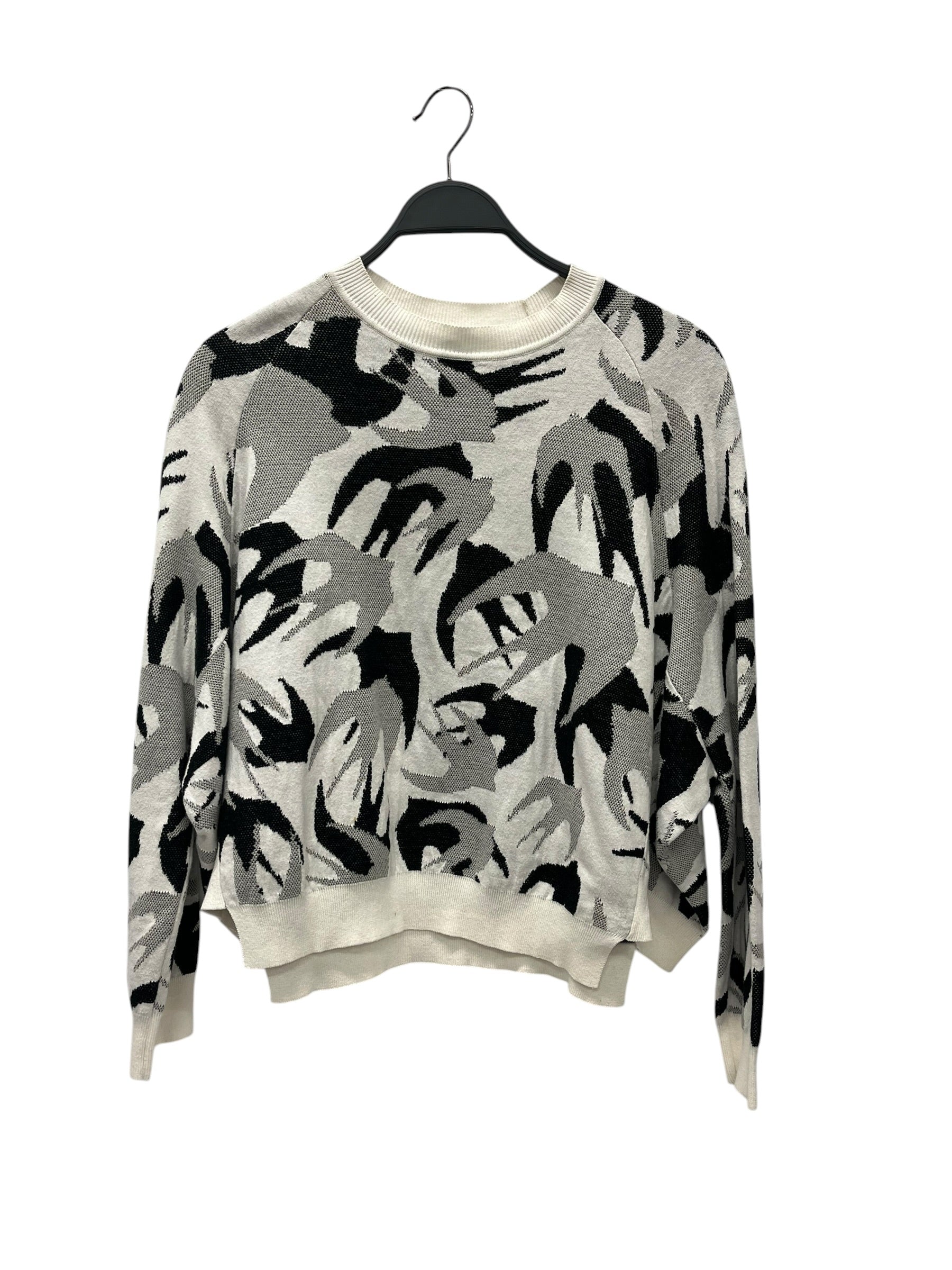 McQ Alexander McQueen/Sweater/S/All Over Print/Cotton/WHT/BIRD PRINT WIDE BODY view 1