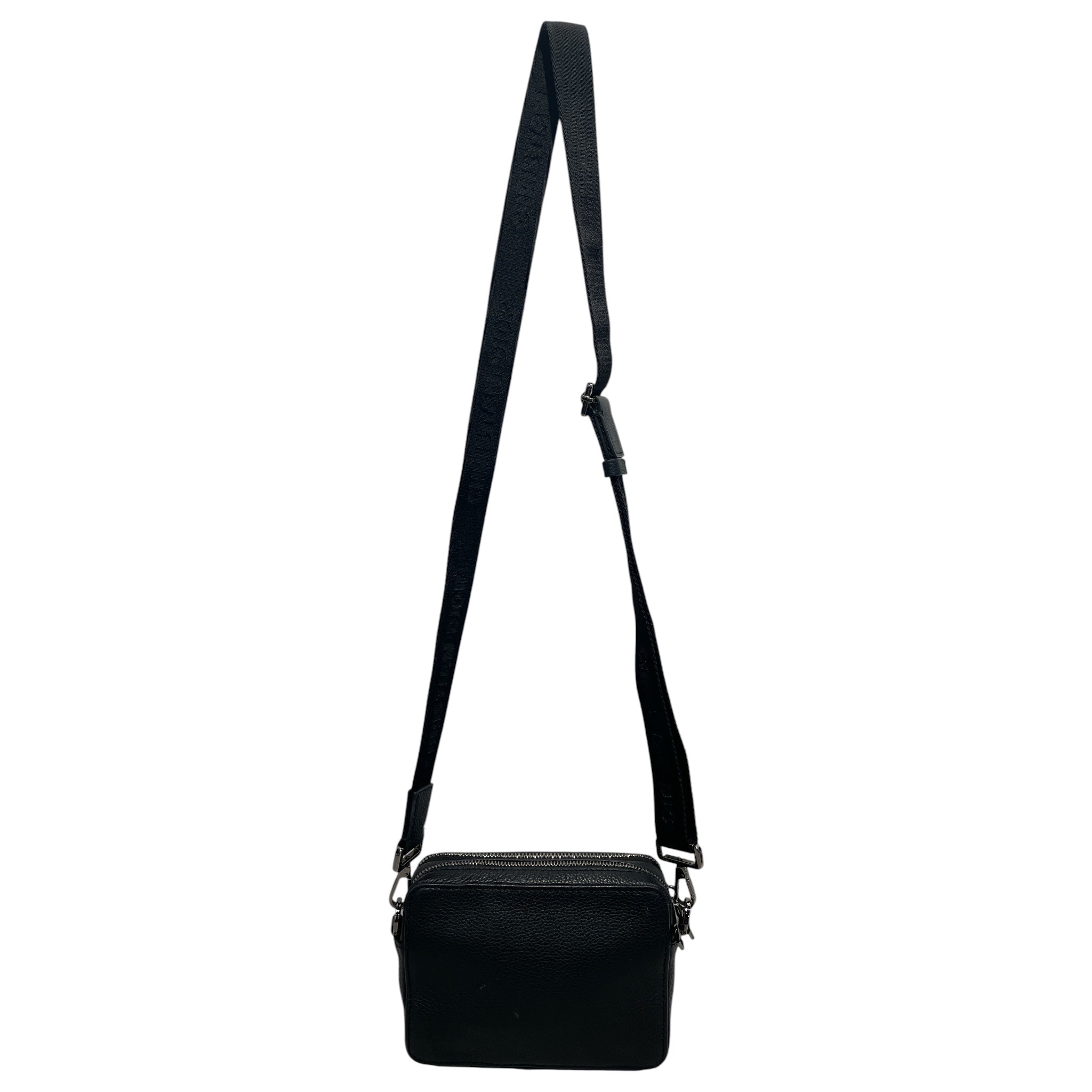 Christian Dior/Cross Body Bag/Leather/BLK/2 way clutch view 2