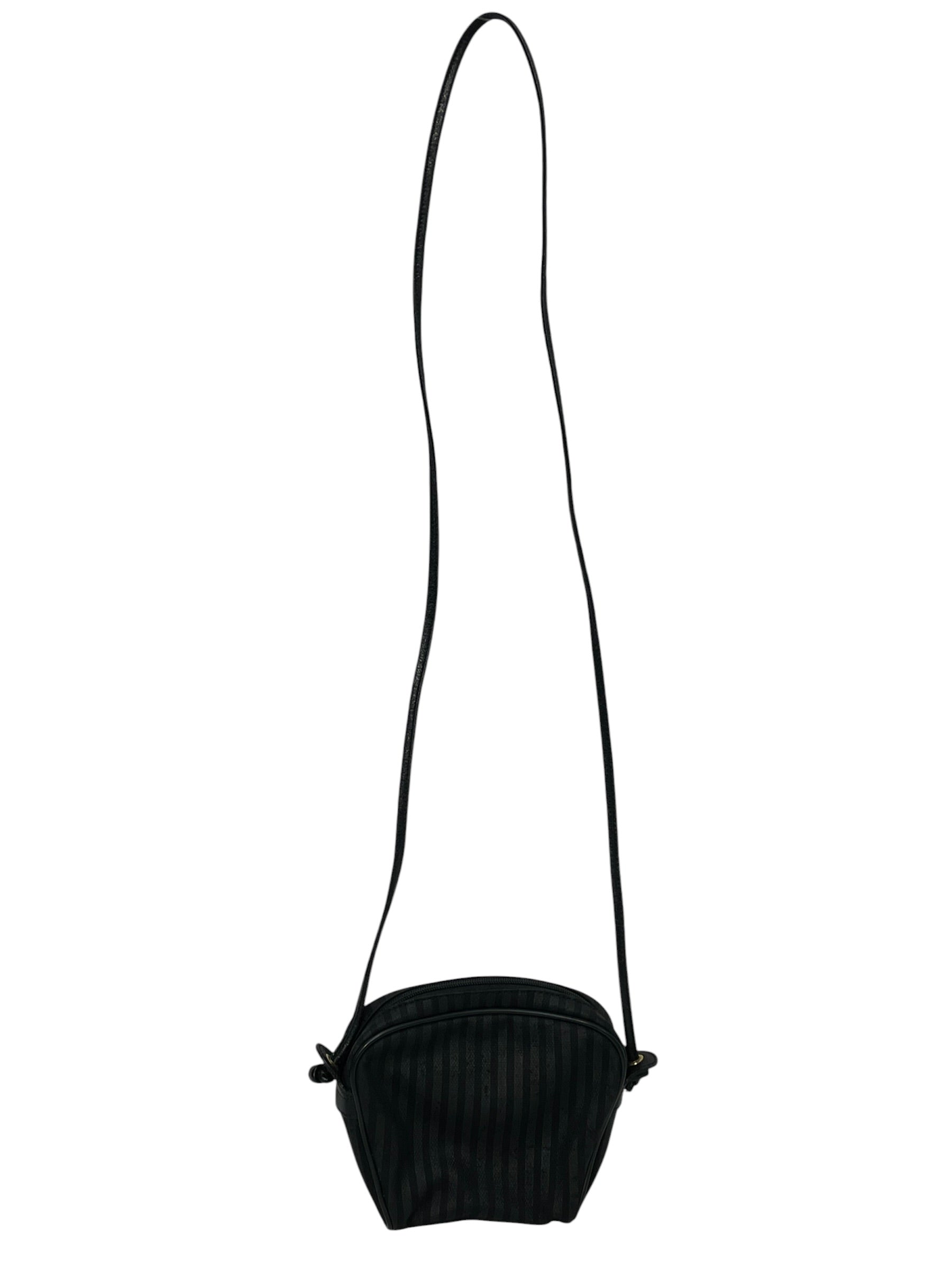 FENDI/Cross Body Bag/Stripe/Leather/BLK/Paquin Canvas Cross Body view 2