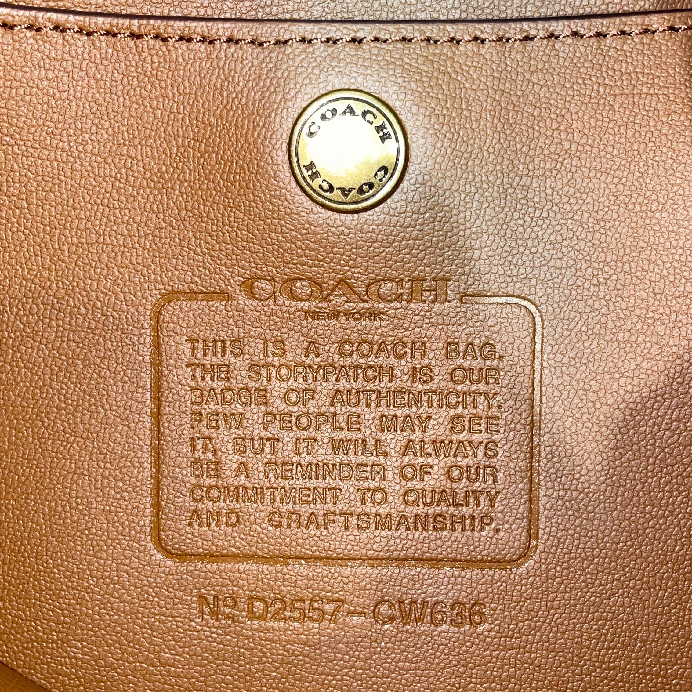 COACH/Tote Bag/Leather/BRW/D2557-CW636 view 3