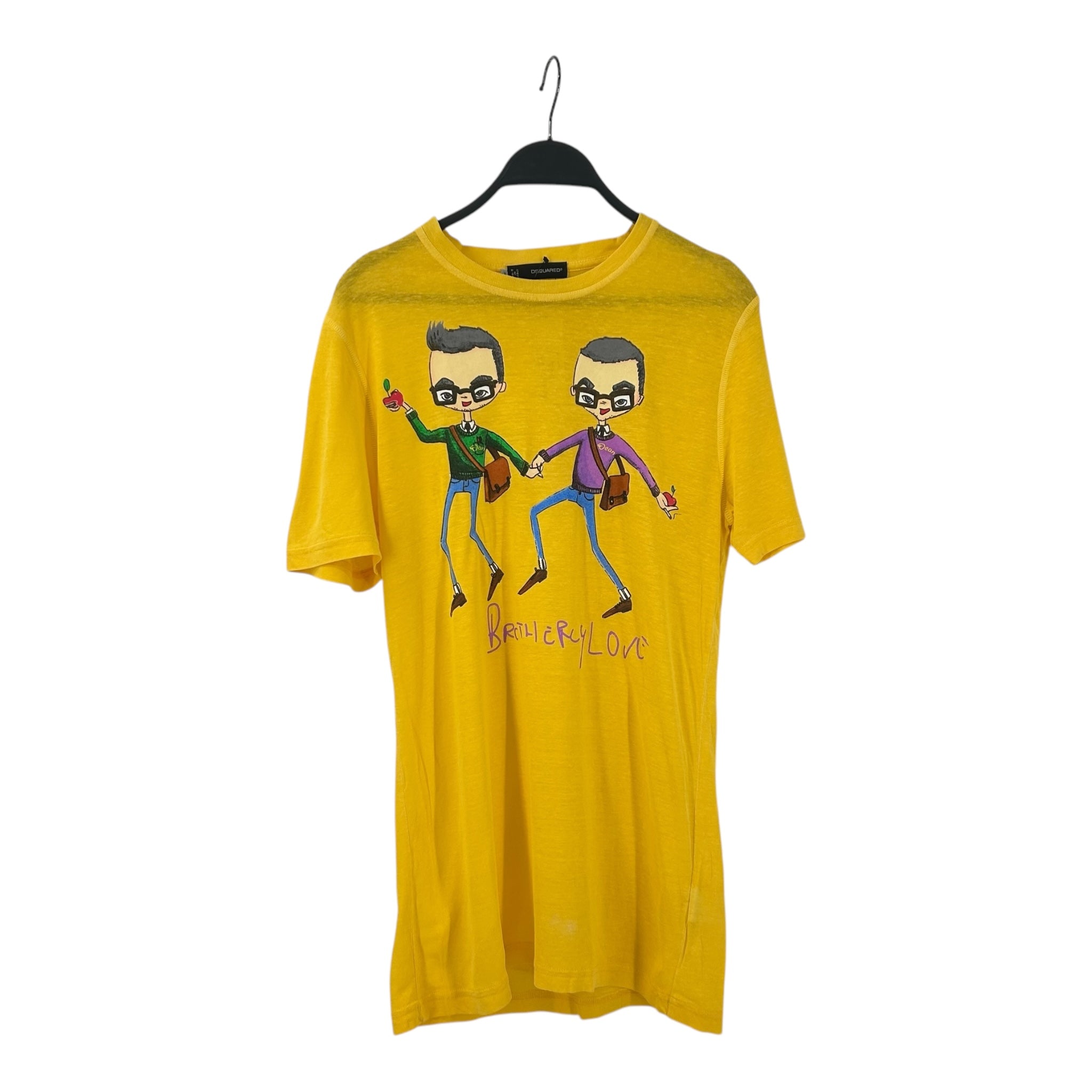 DSQUARED2/T-Shirt/M/Yellow/Cotton/ view 1