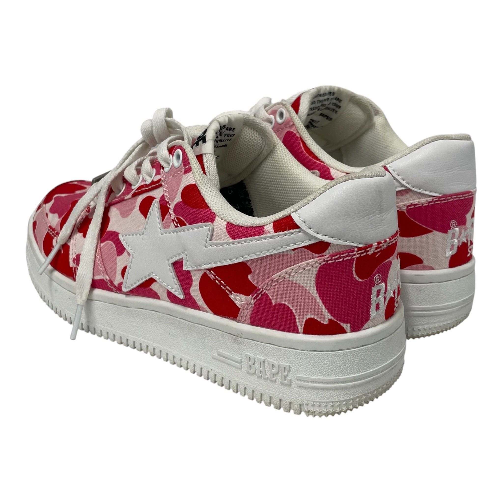 BAPE STA!/Low-Sneakers/US 7/All Over Print/PNK/ view 3