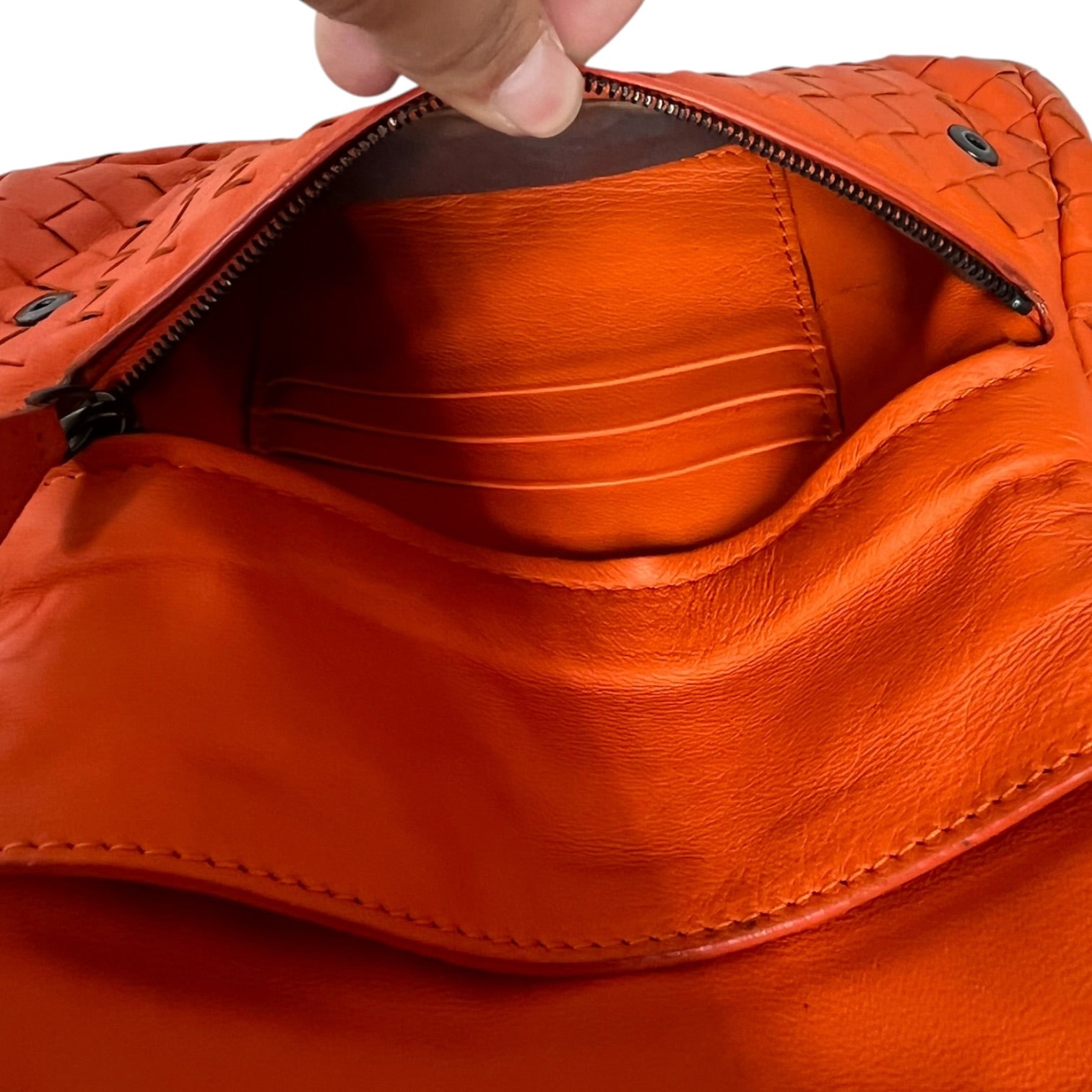 BOTTEGA VENETA/Cross Body Bag/Leather/ORN/INTRECCIATO BAG view 8