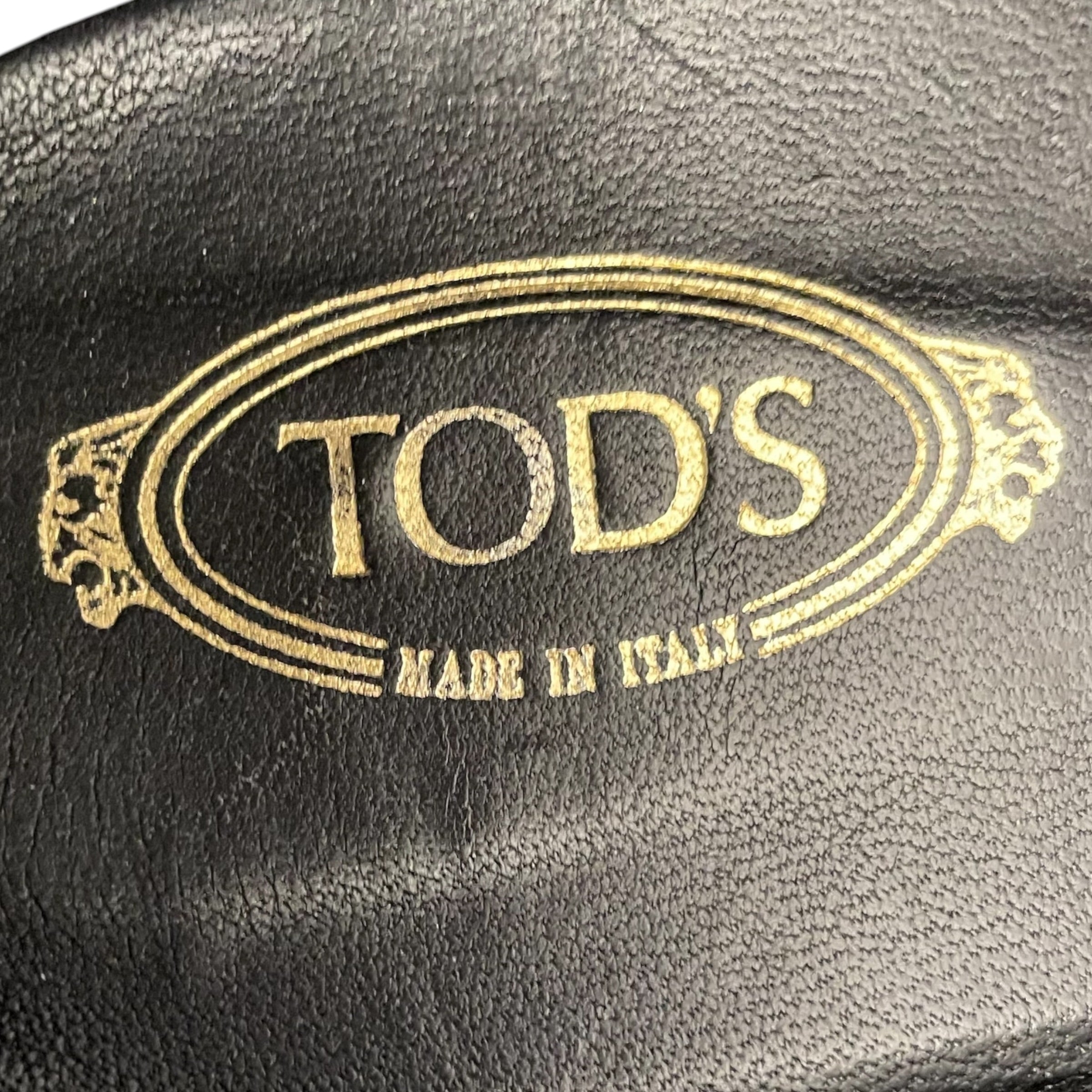 TOD'S/Dress Shoes/EU 42/BLK/plaque loafers view 7
