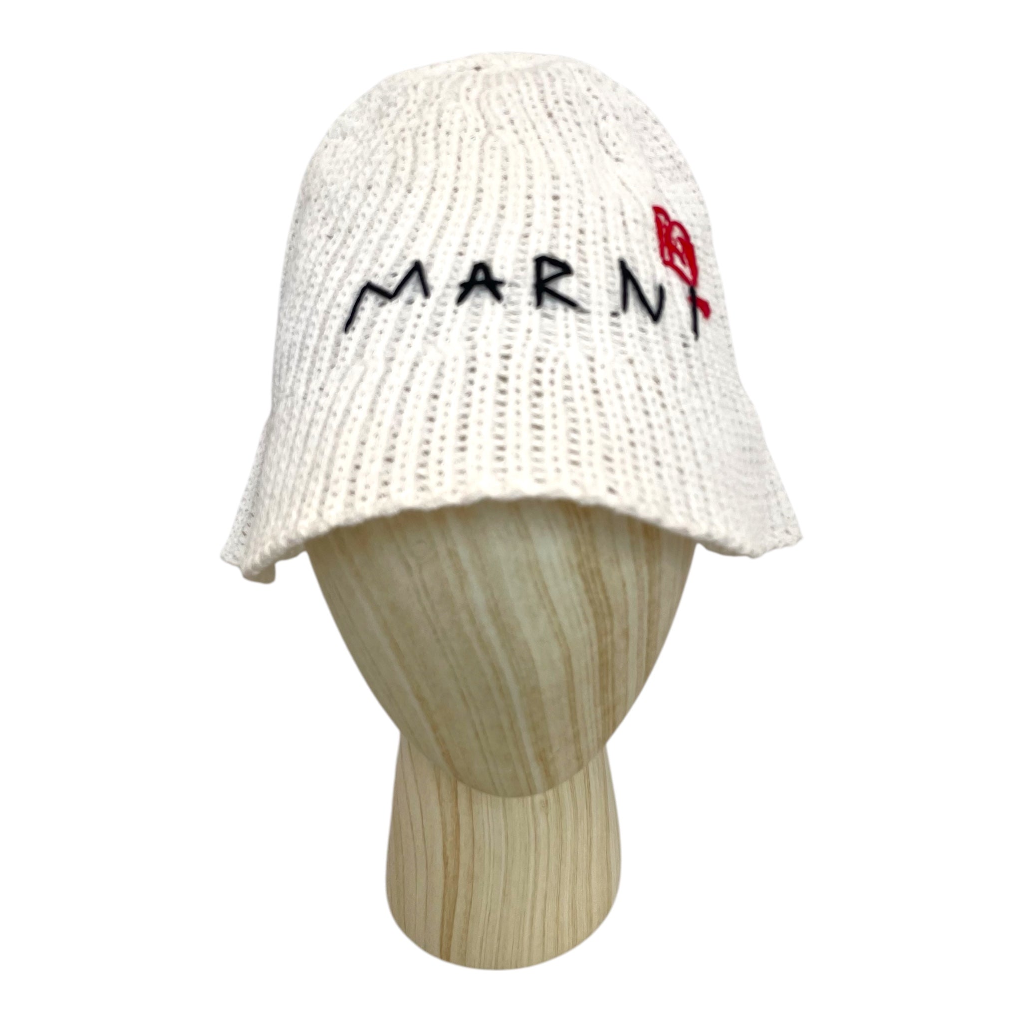 MARNI/Straw Hat/Cotton/WHT/#M012CLM0116Q0UFCE24/FLOWER view 1